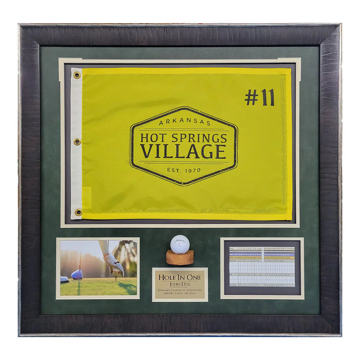 Preserve Your Hole-in-One Glory: Custom Framing with Pin Flag at Boxed Memories