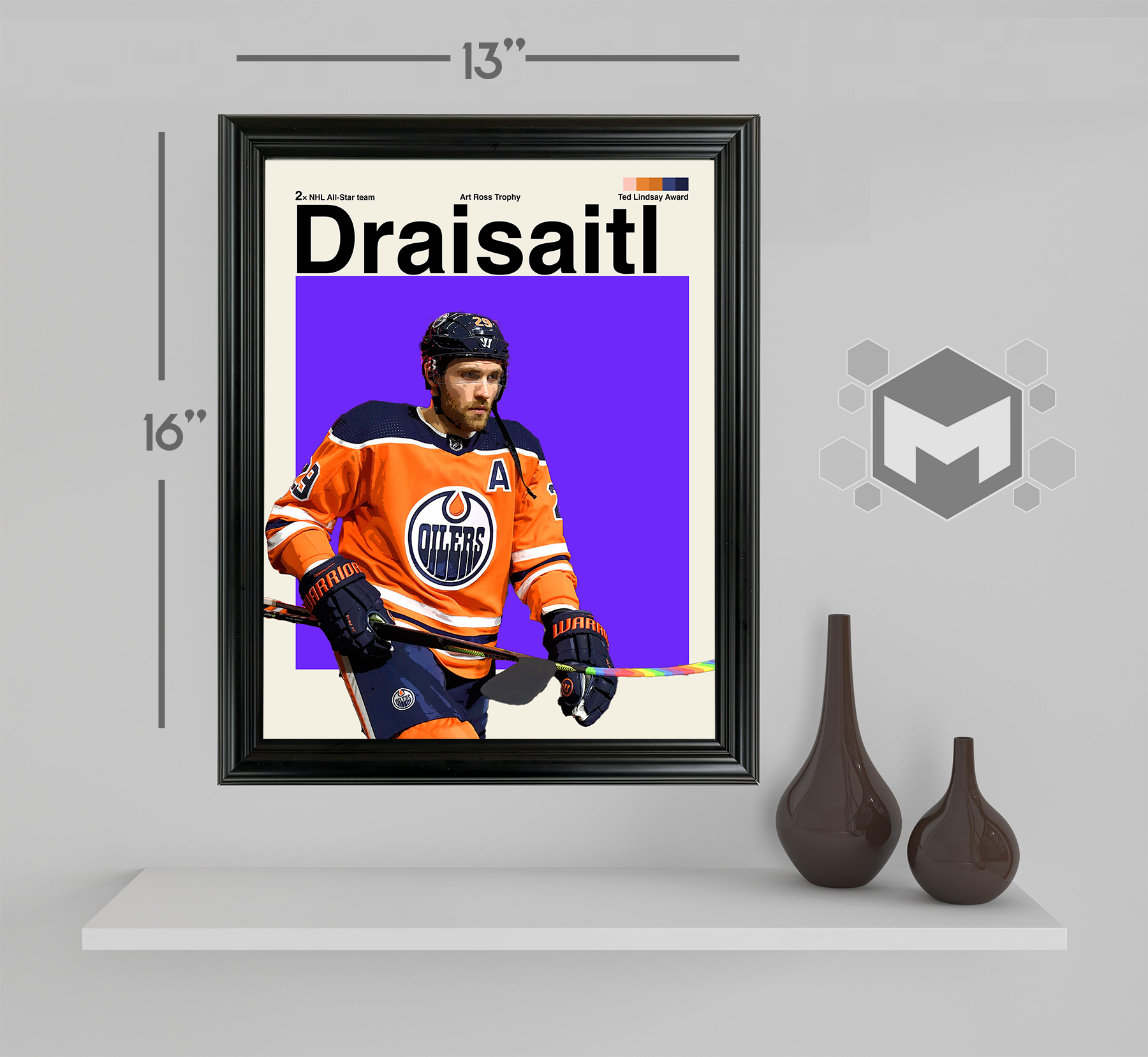 Leon Draisaitl Sports Art Framed Photo by Thomas Maxwell