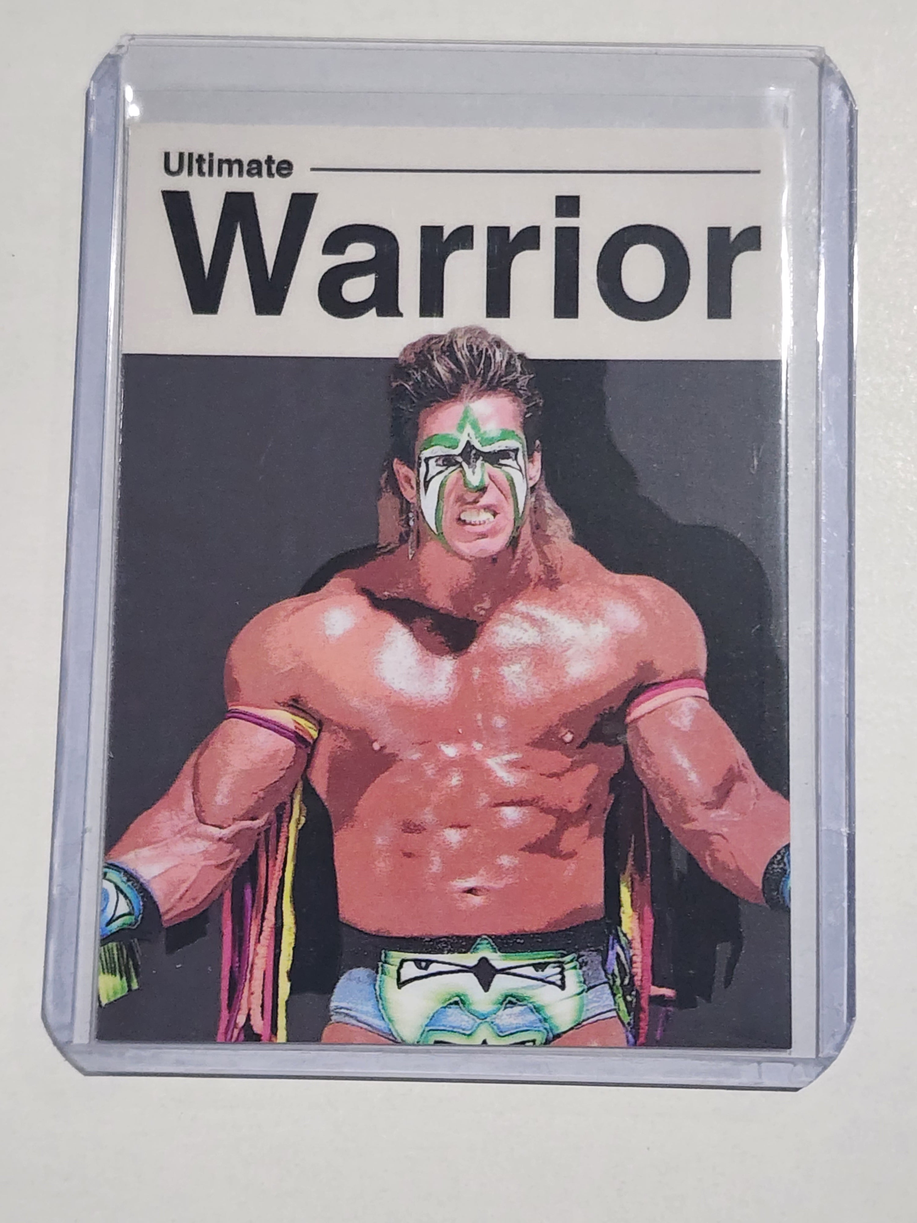 Ultimate Warrior Artist Signed Wrestling Art Card 1/10