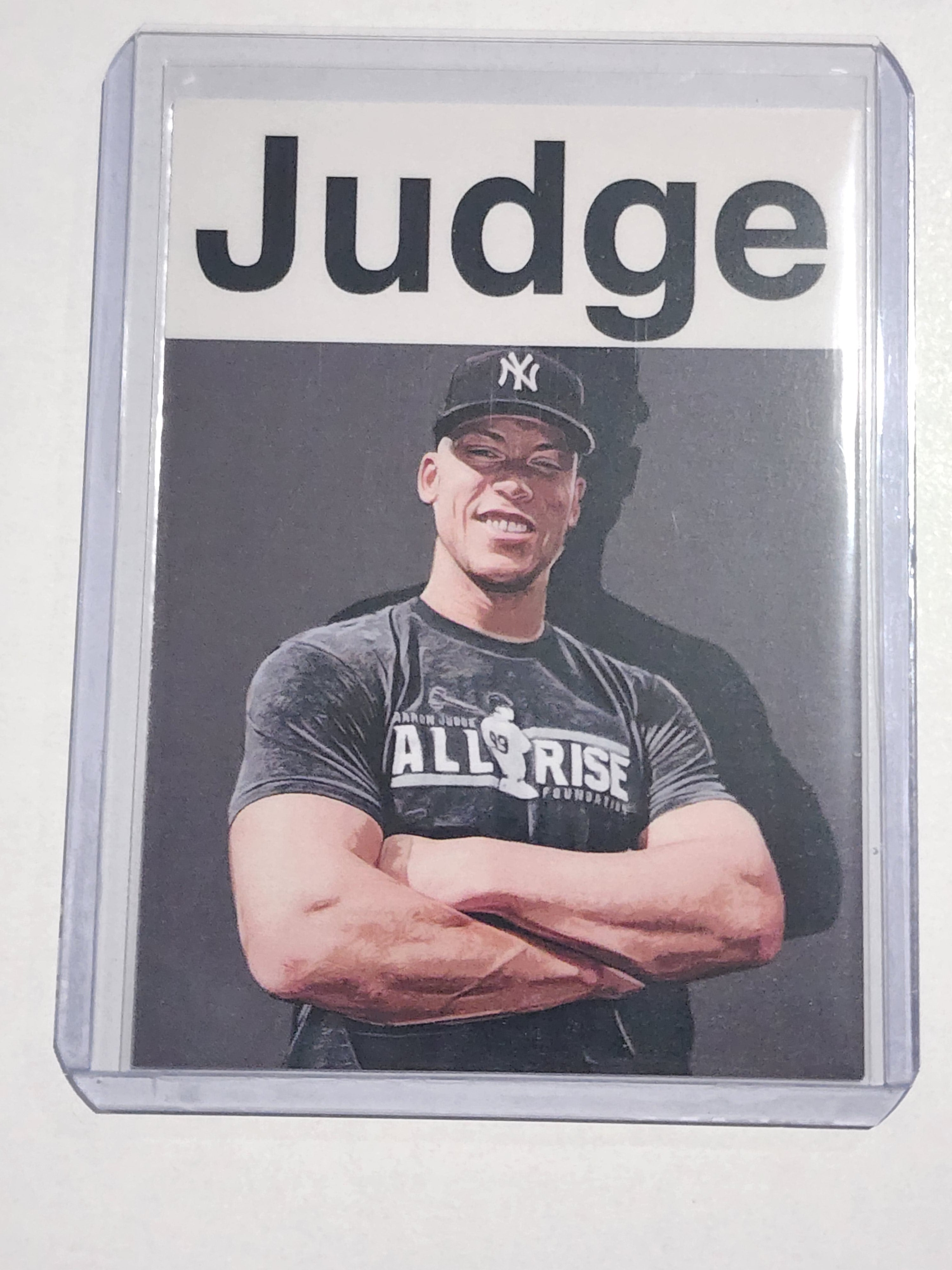 Aaron Judge Artist Signed Baseball Art Card 1/10