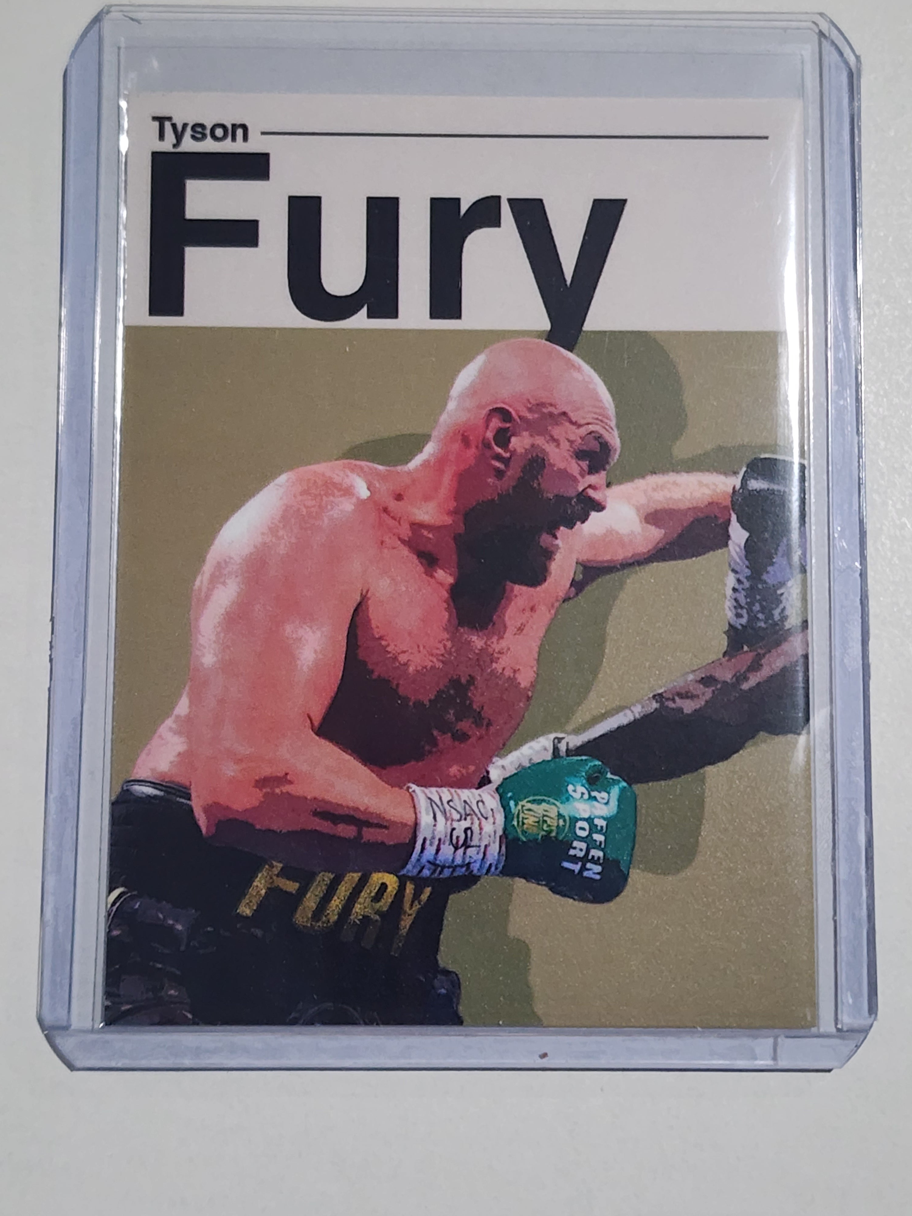 Tyson Fury Artist Signed Boxing Art Card 1/10