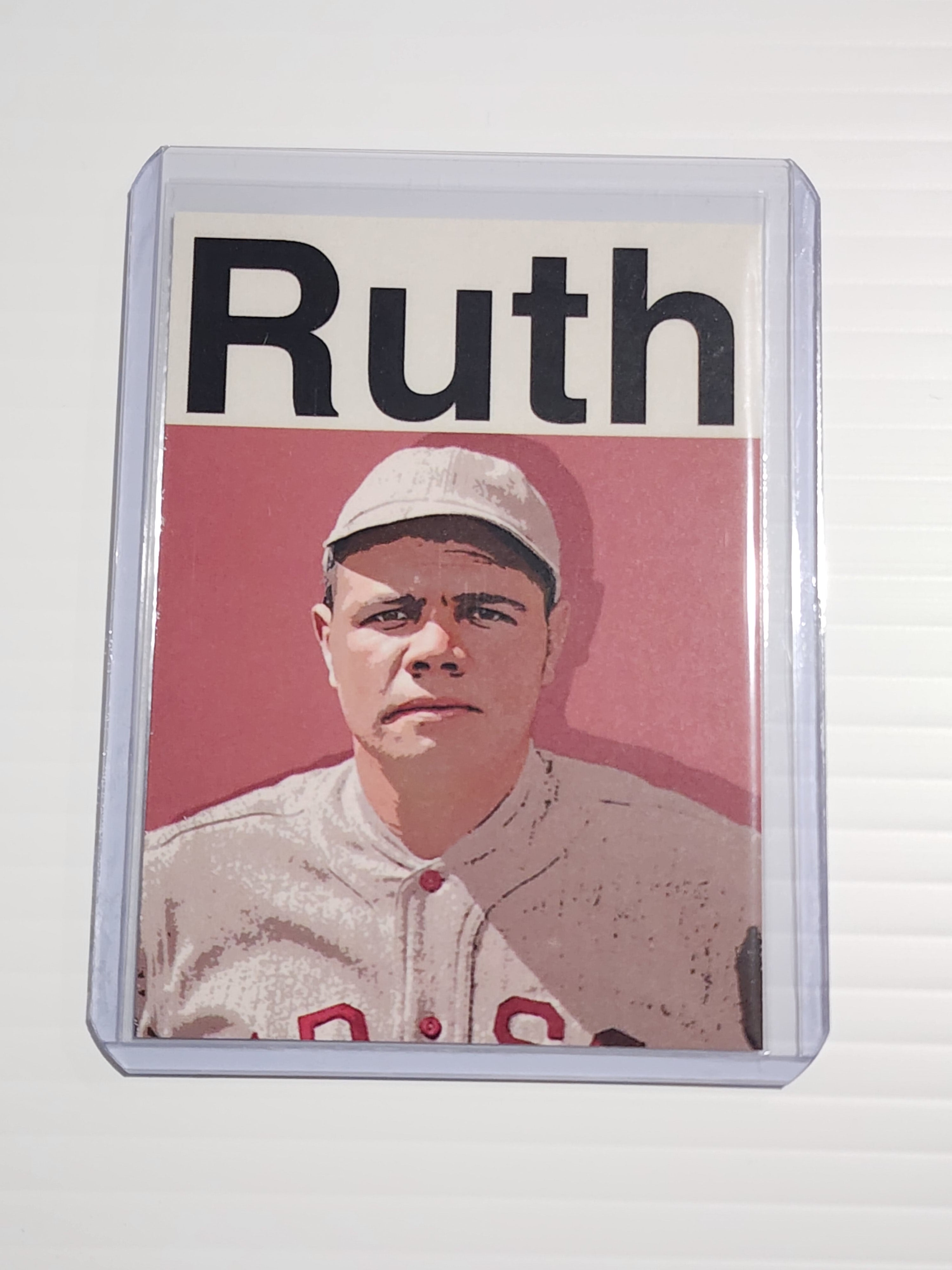 Babe Ruth Artist Signed Baseball Art Card 2/10