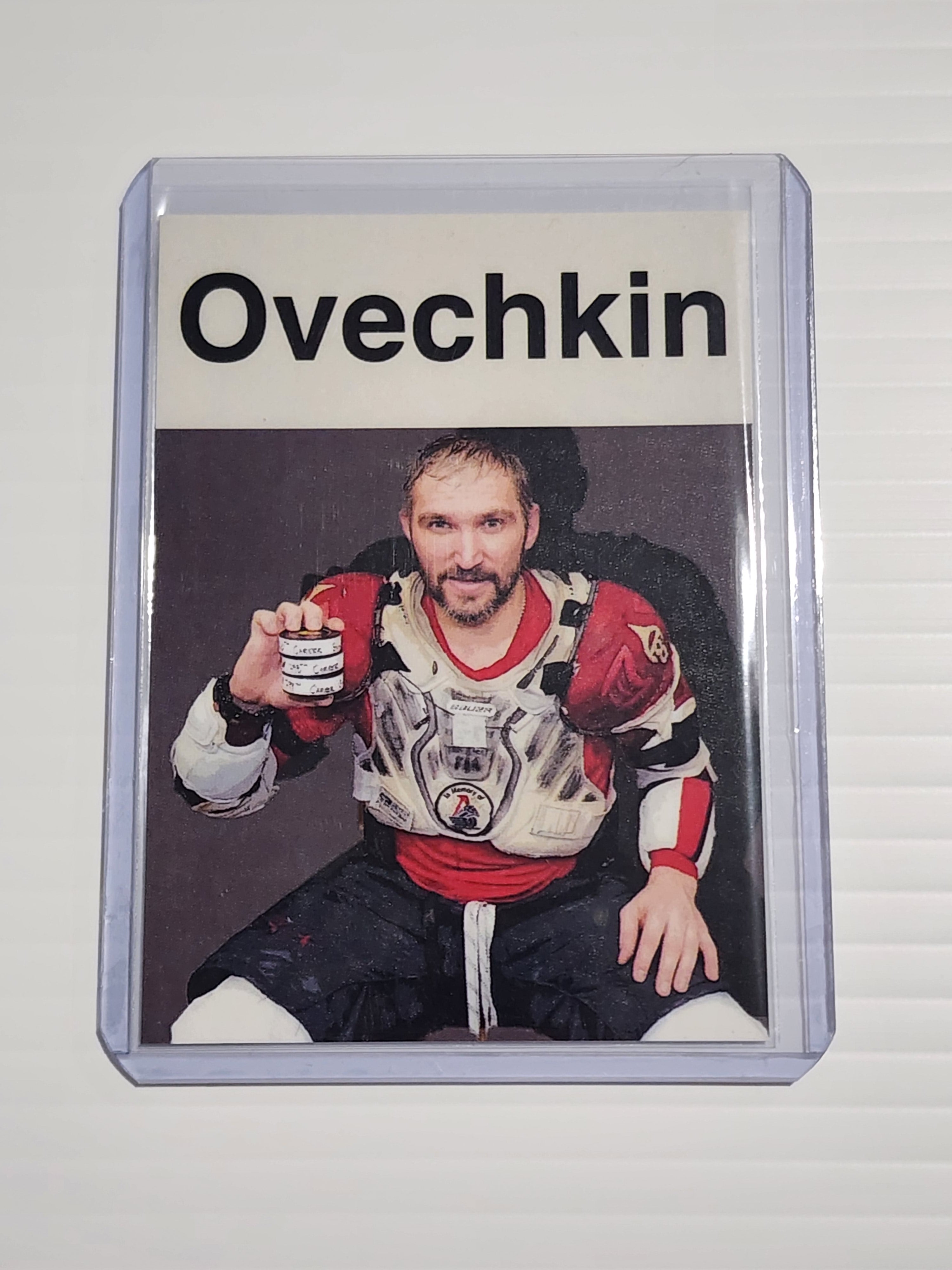 Alexander Ovechkin Artist Signed Hockey Art Card 2/10