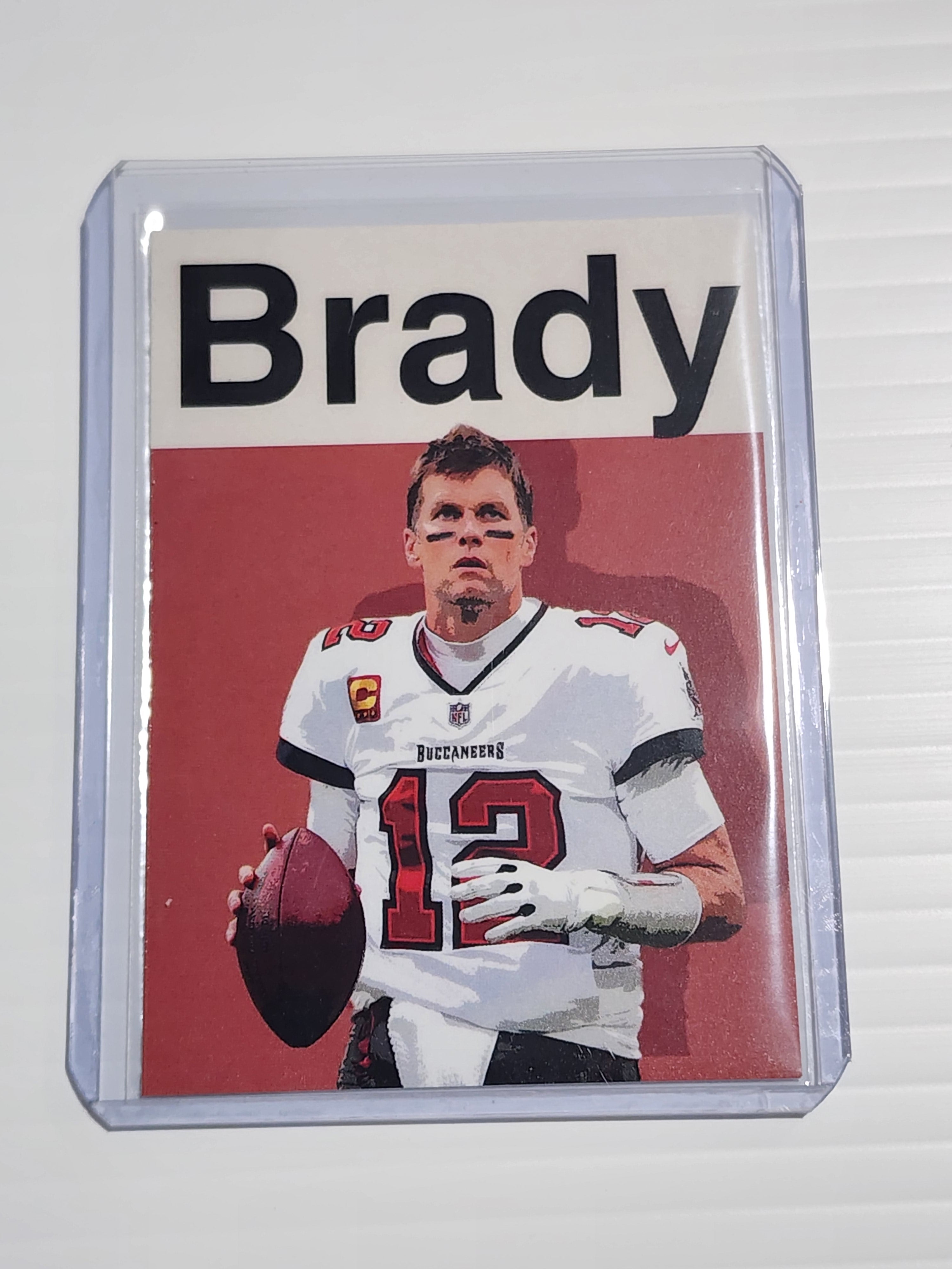 Tom Brady Football Art Card - Artist Signed - 1/10