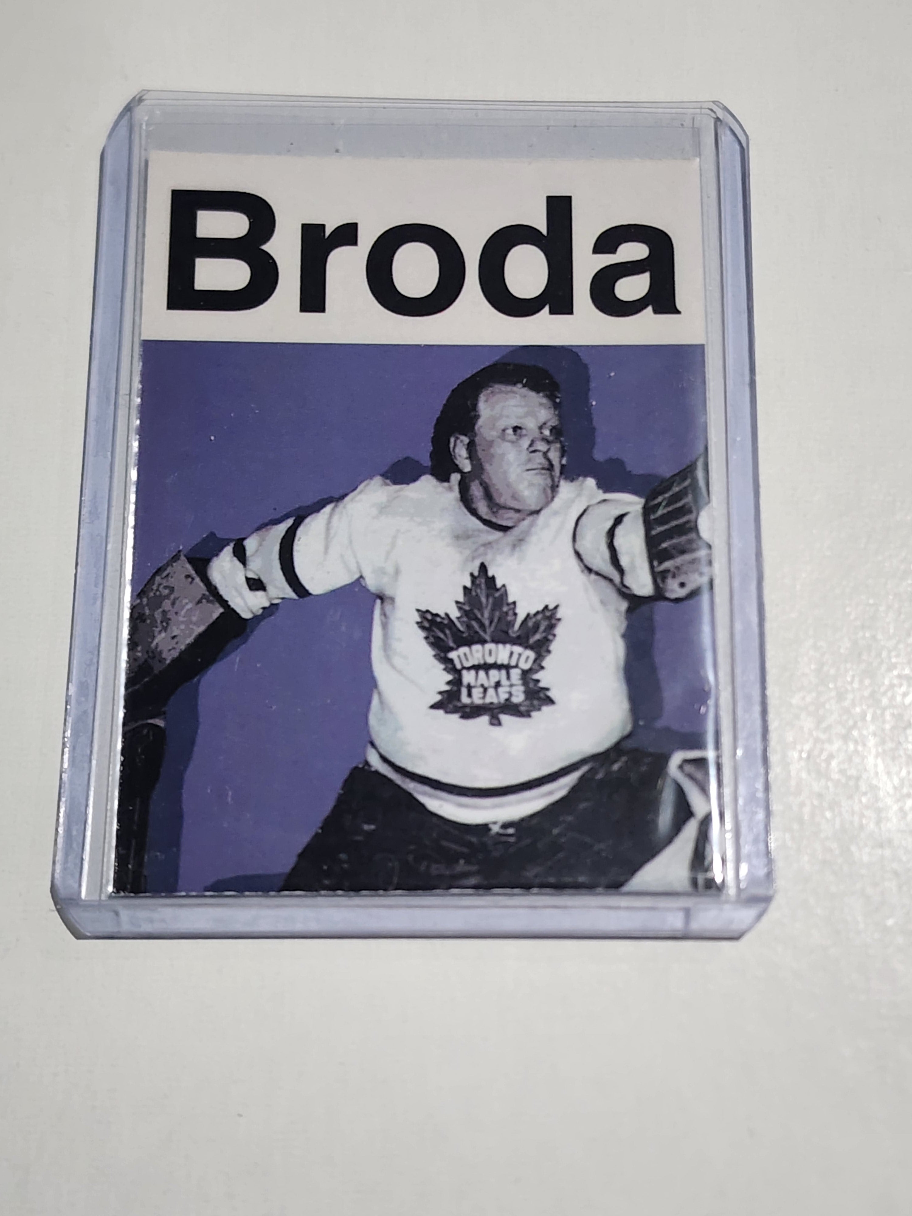 Turk Broda Artist Signed Hockey Art Card 2/10