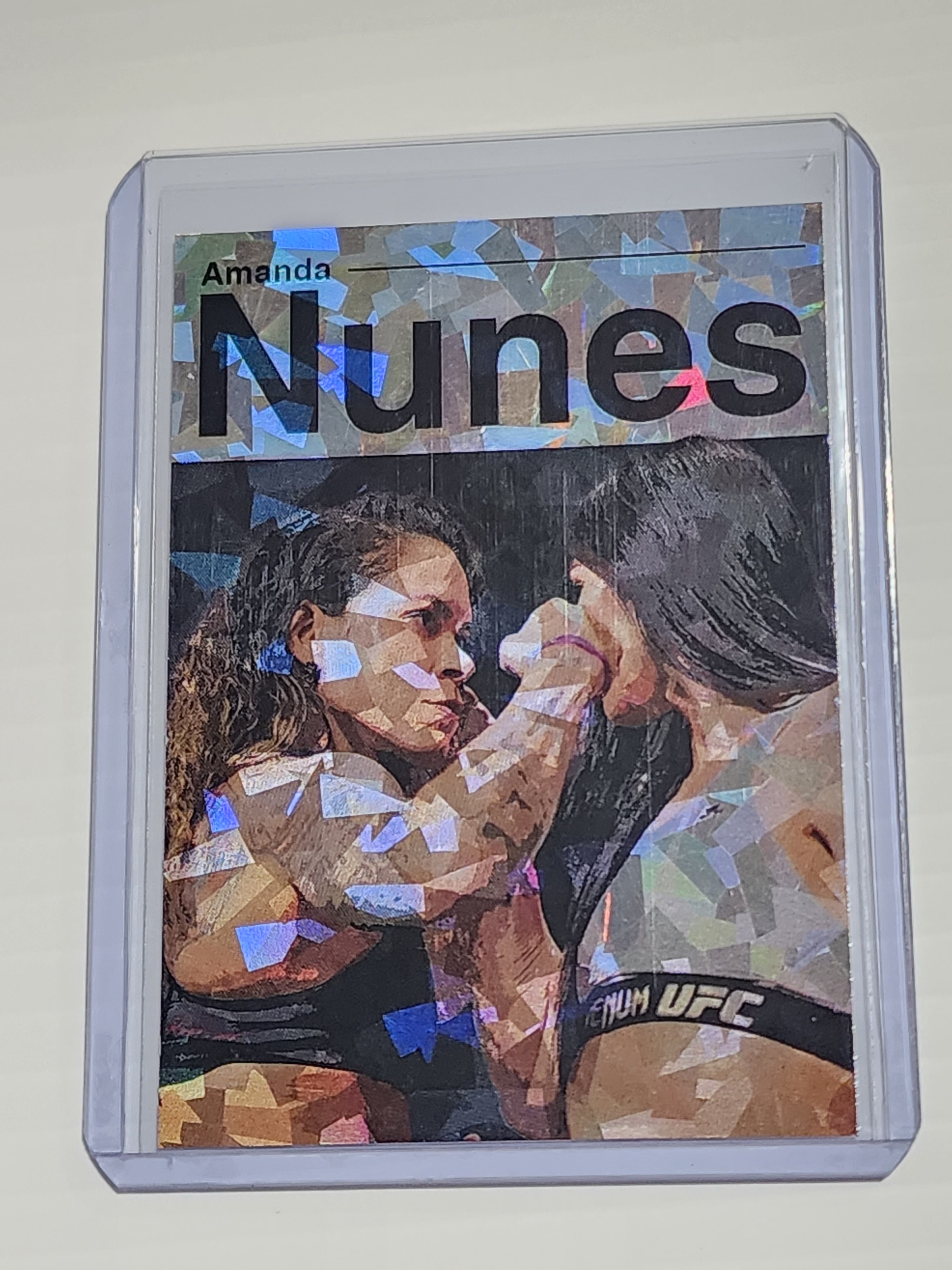 Amanda Nunes Artist Signed MMA Refractor Art Card 1/1