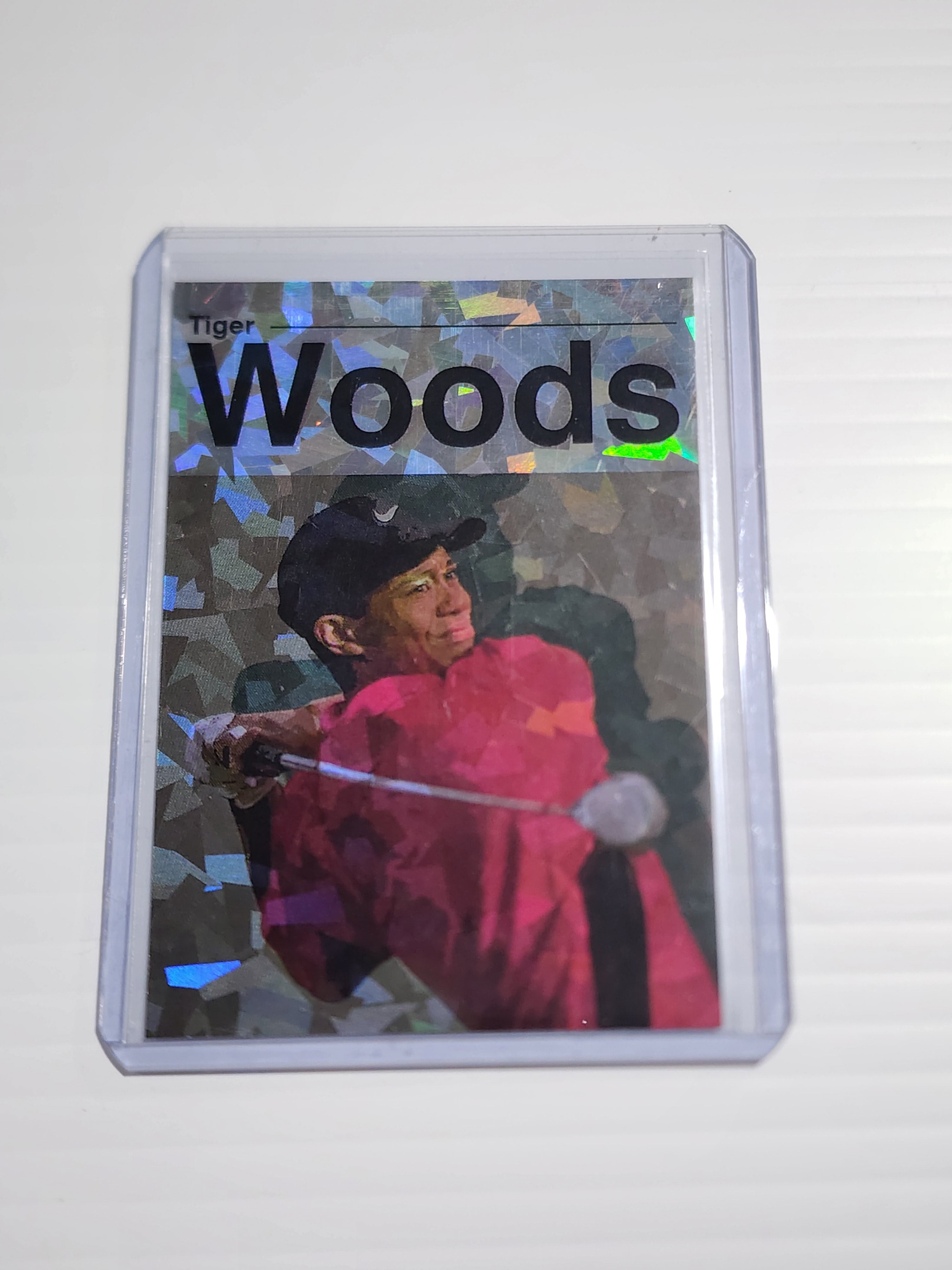 Tiger Woods Golf Golf Refractor Art Card - Artist Signed - 1/1