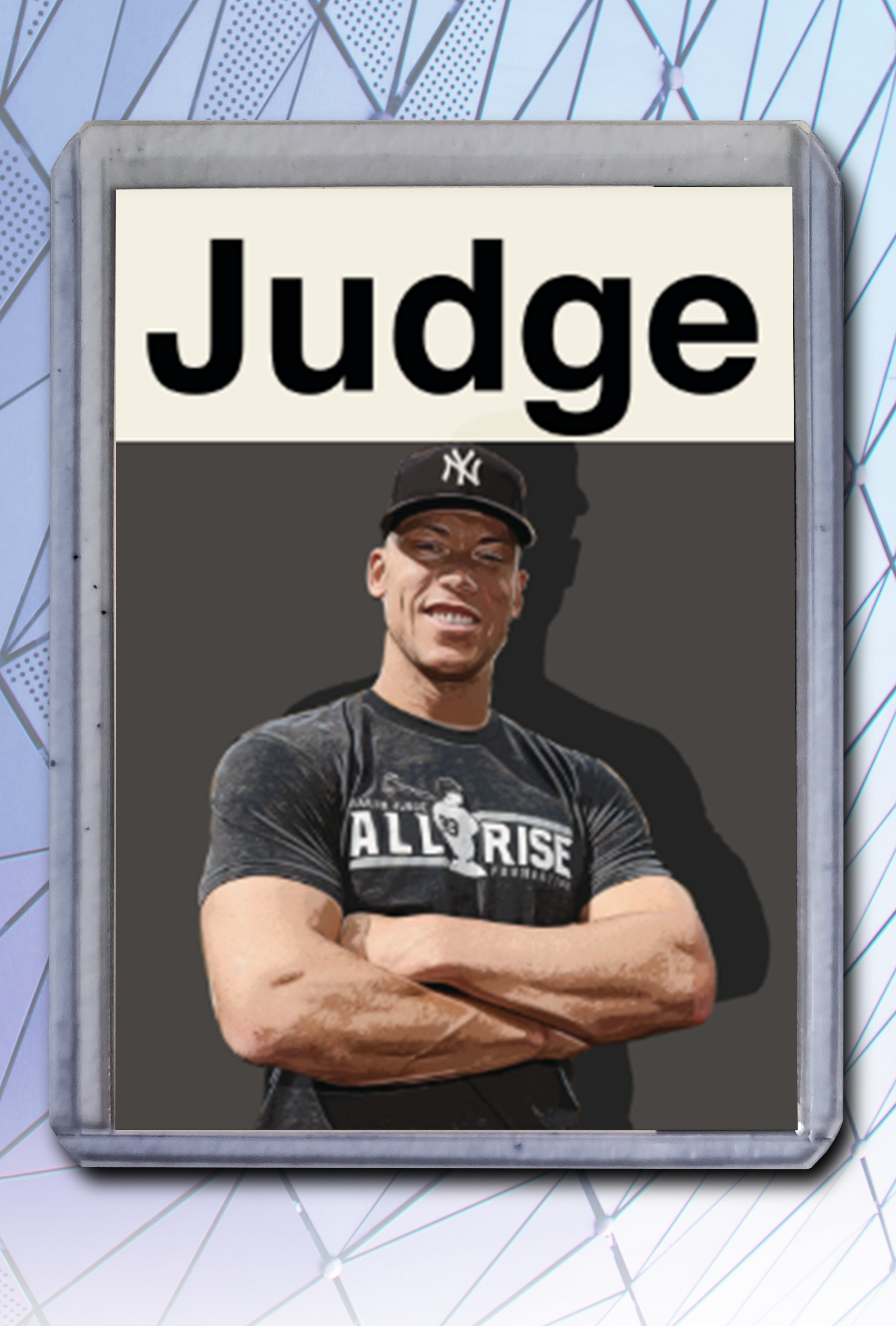 Aaron Judge Artist Signed Baseball Art Card 2/10