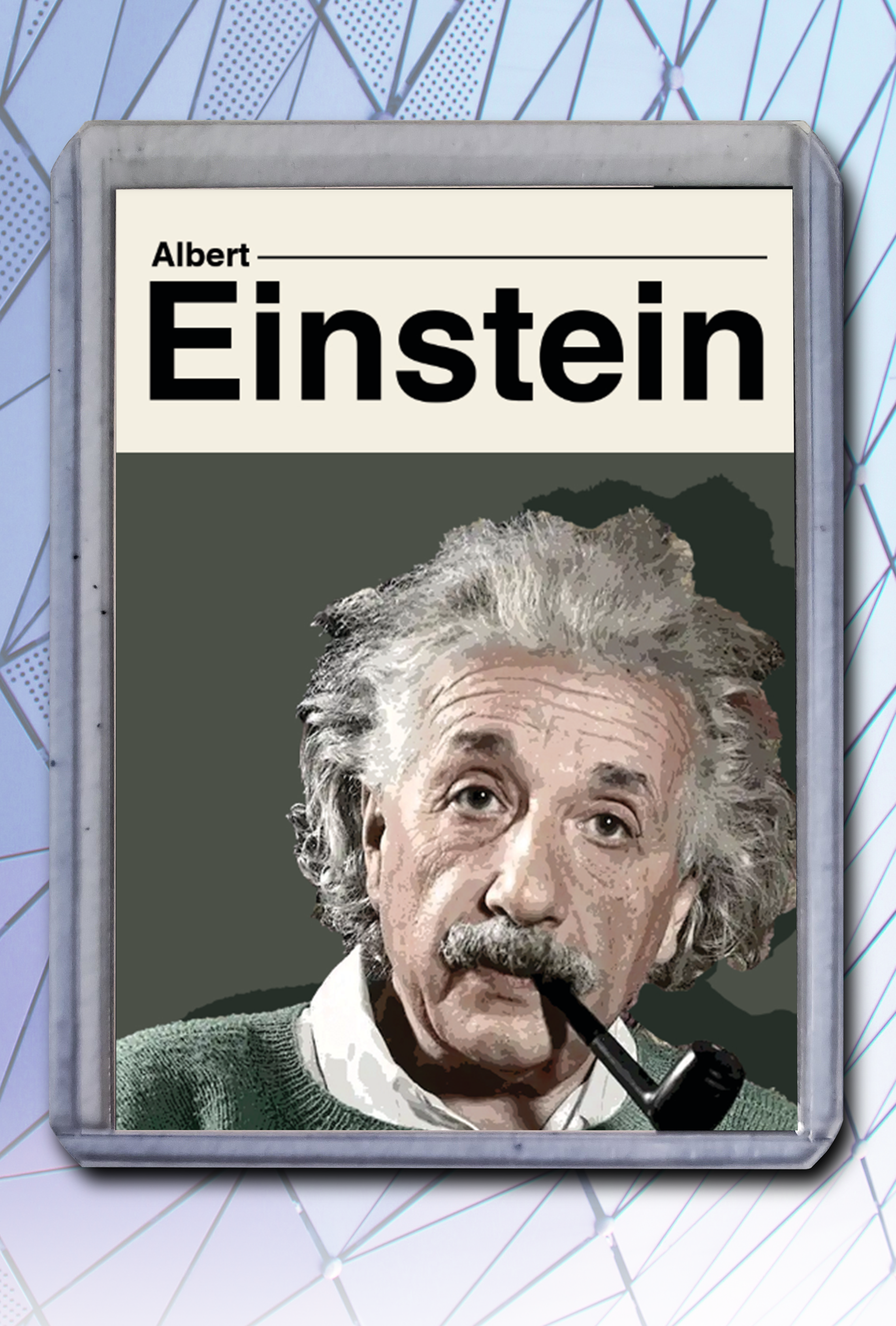 Albert Einstein Artist Signed Tech & Science Art Card 1/10