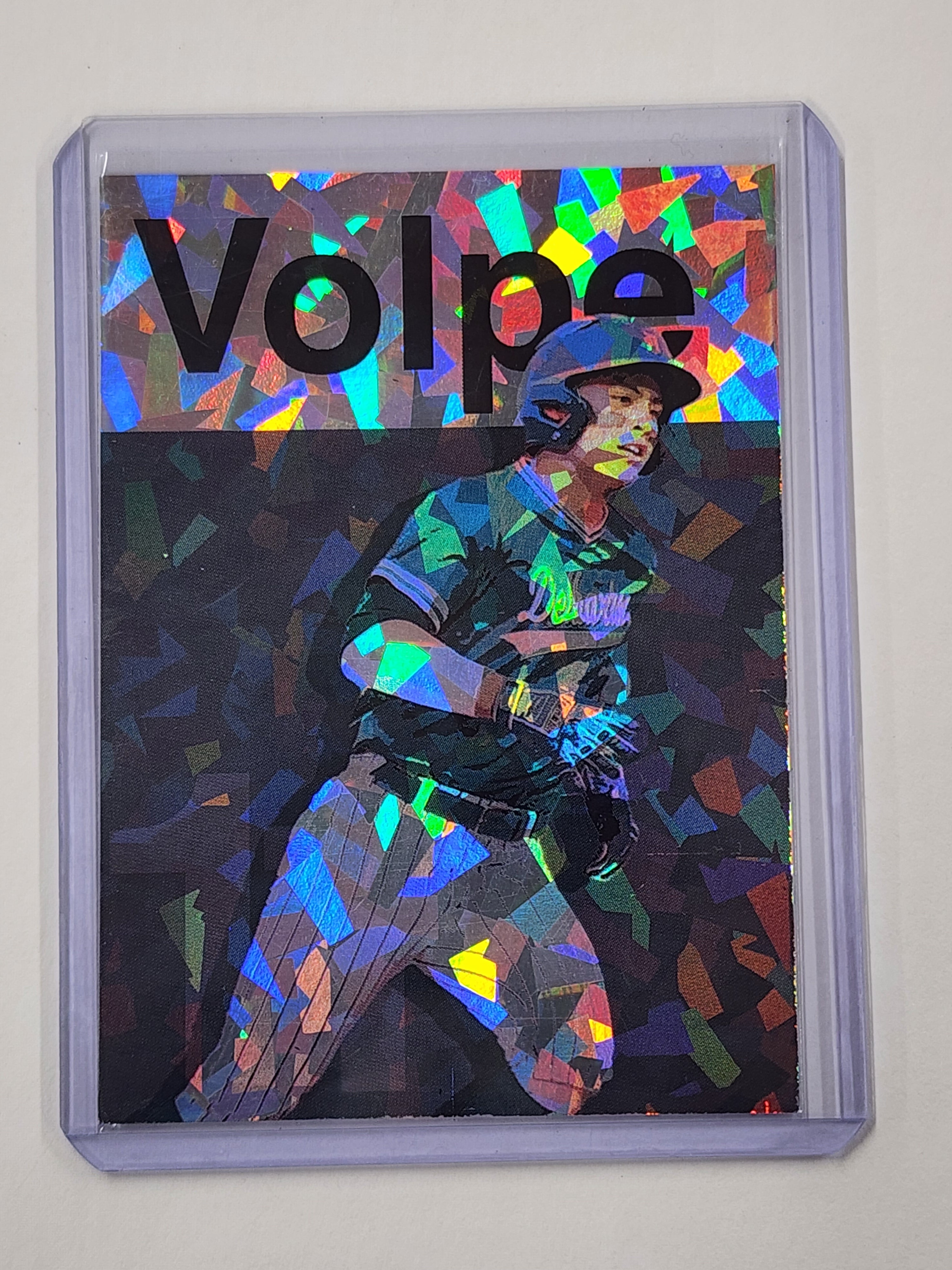 Anthony Volpe Artist Signed Delbarton Athletics Refractor Art Card 1/1