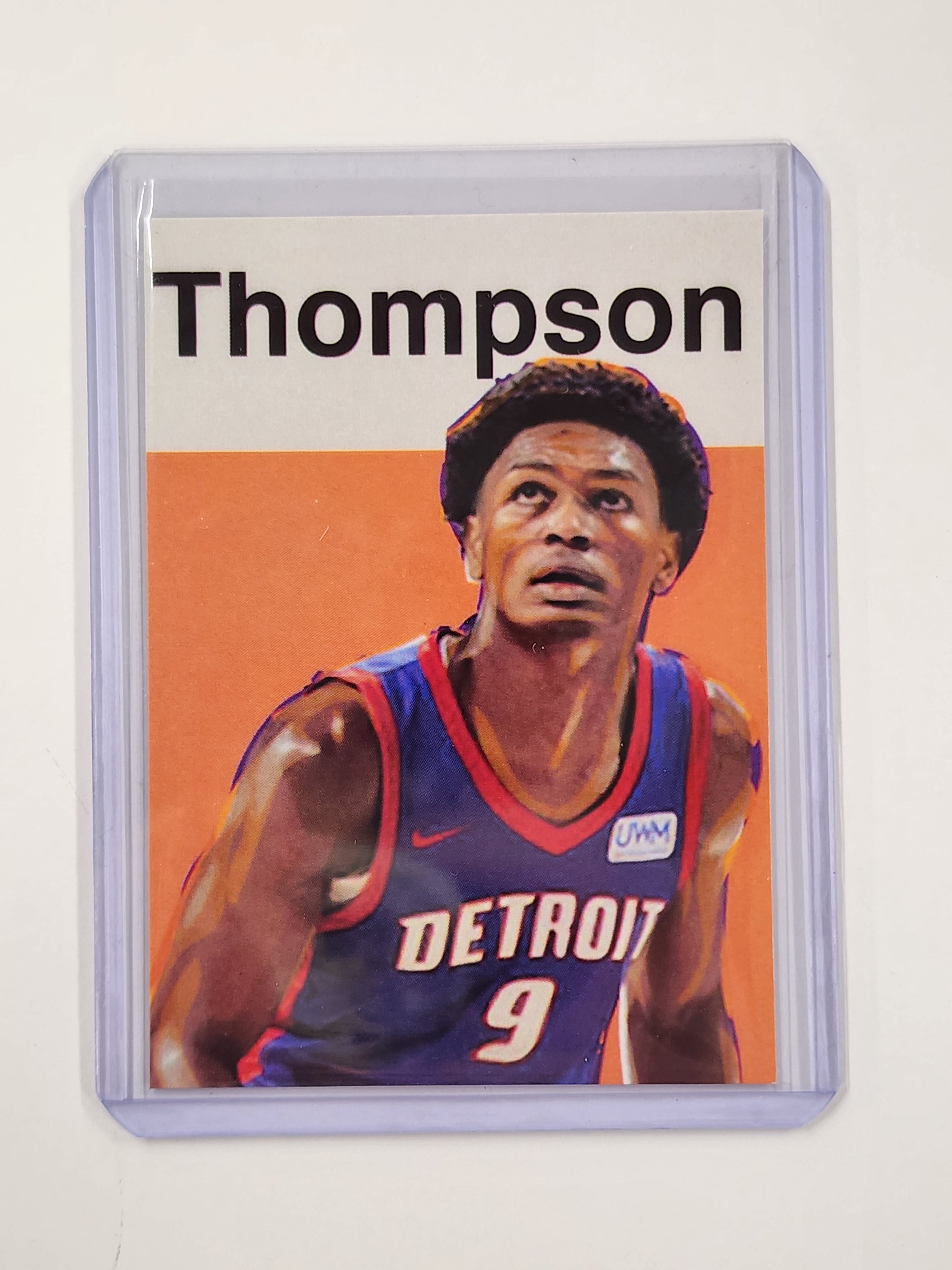 Ausar Thompson Artist Signed Basketball Art Card 1/10