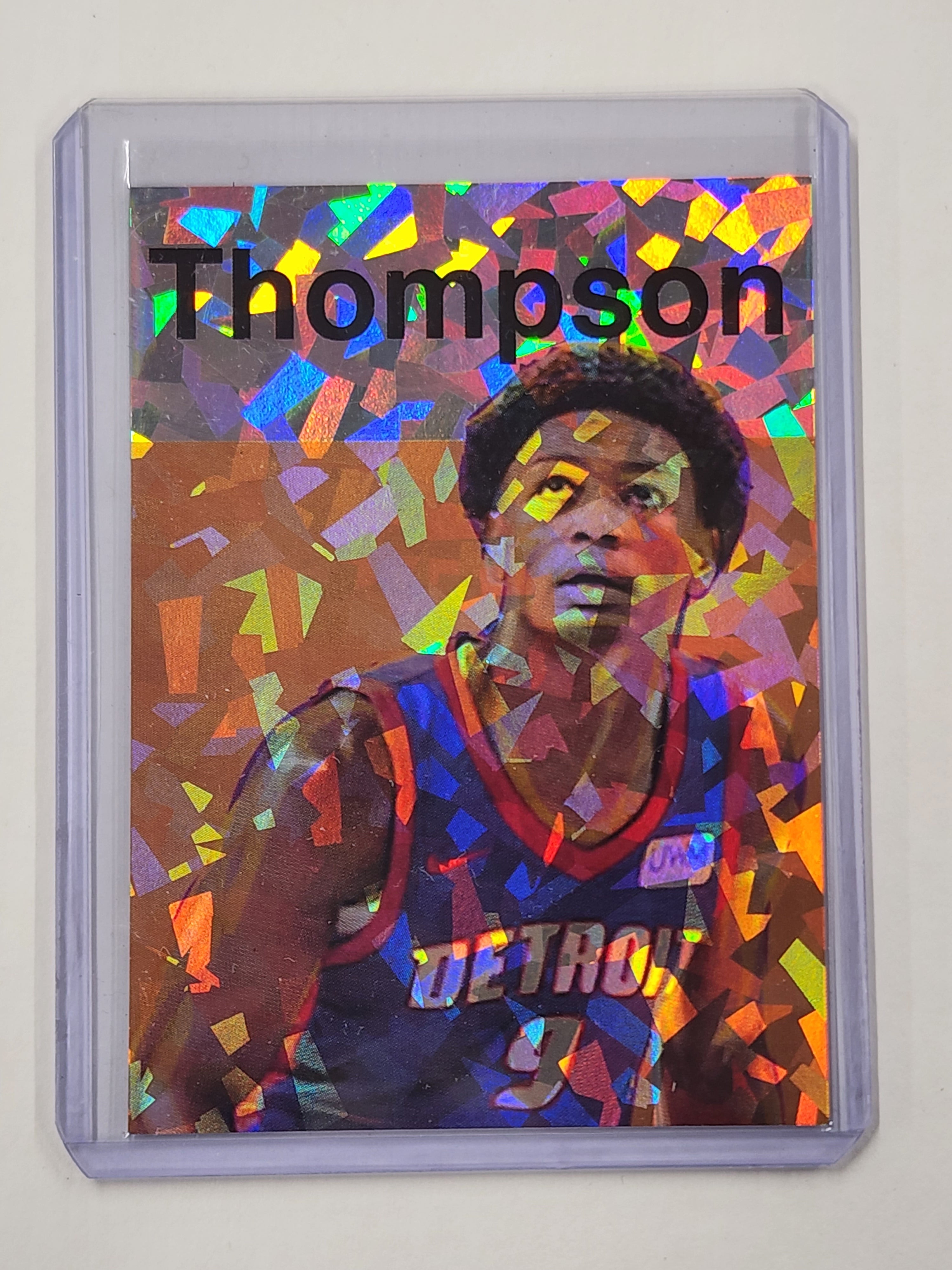 Ausar Thompson Artist Signed Detroit Pistons Refractor Art Card 1/1