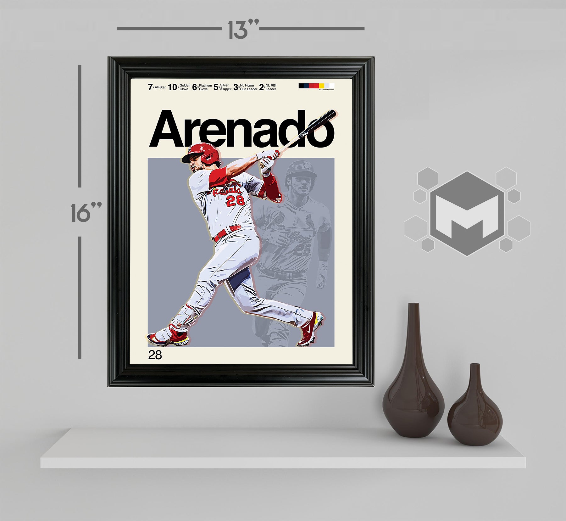 Nolan Arenado Framed Sports Art Photo by Thomas Maxwell