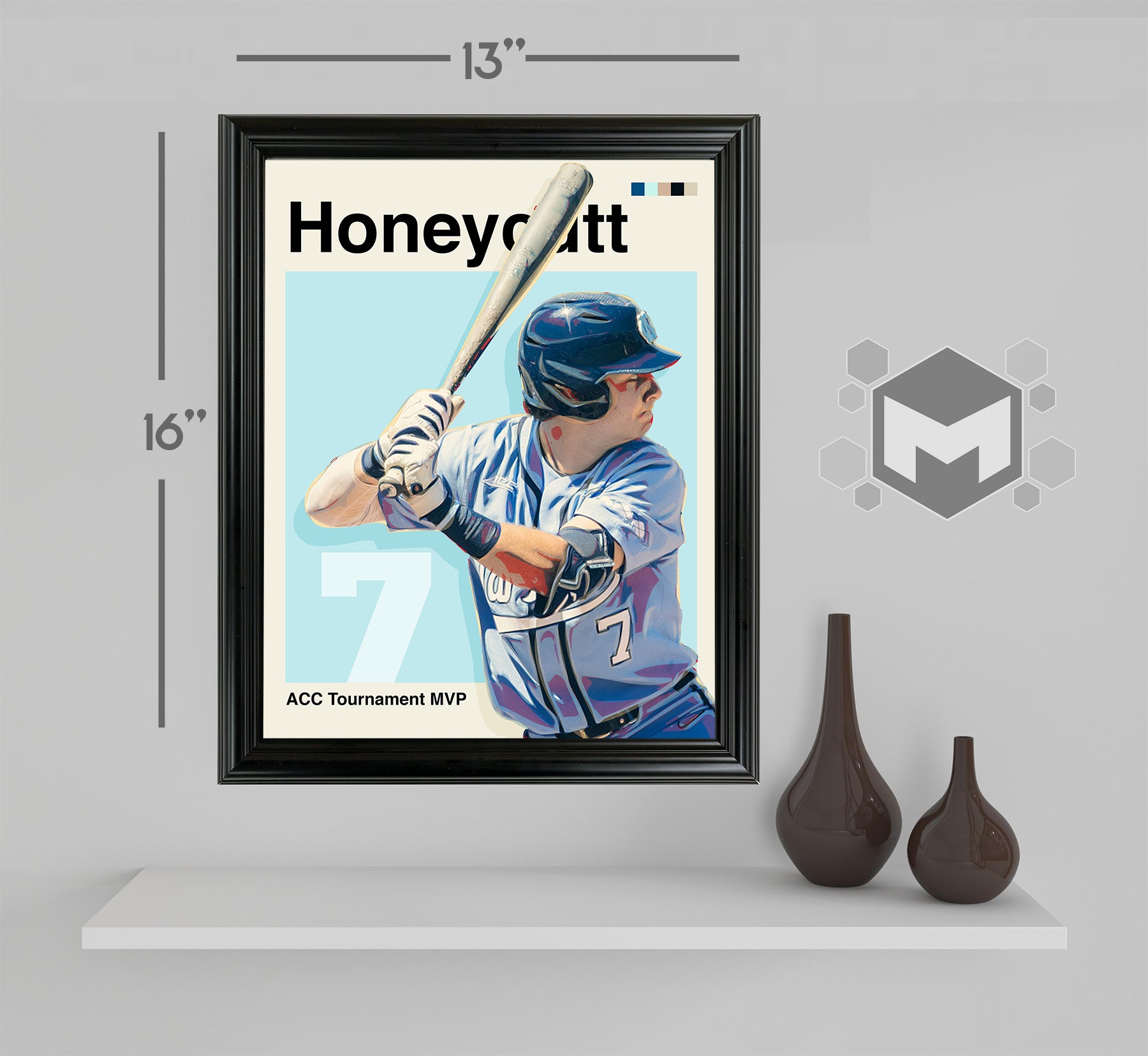 Vance Honeycutt Framed Sports Art Photo by Thomas Maxwell