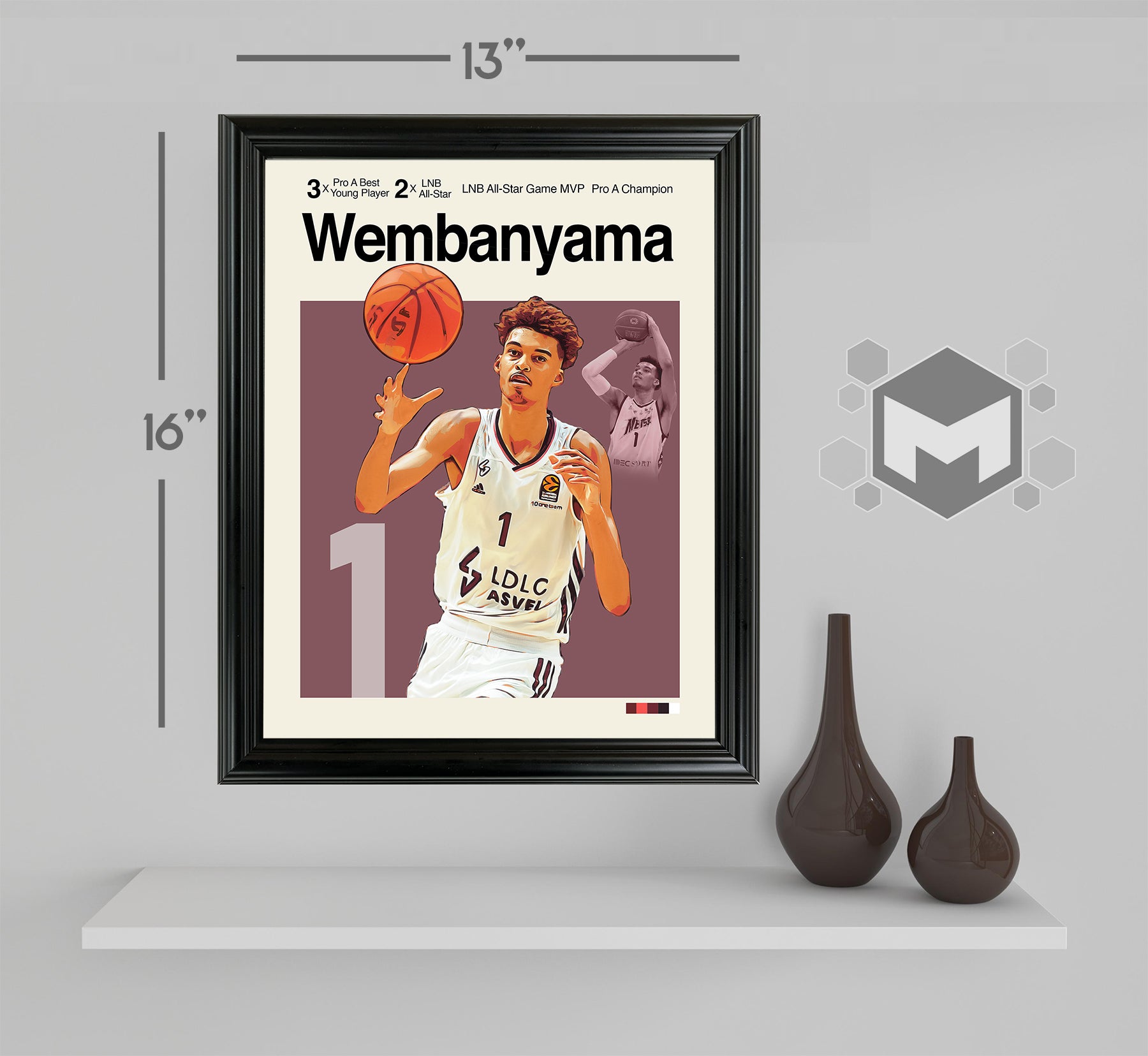 Victor Wembanyama Framed Sports Art Photo by Thomas Maxwell