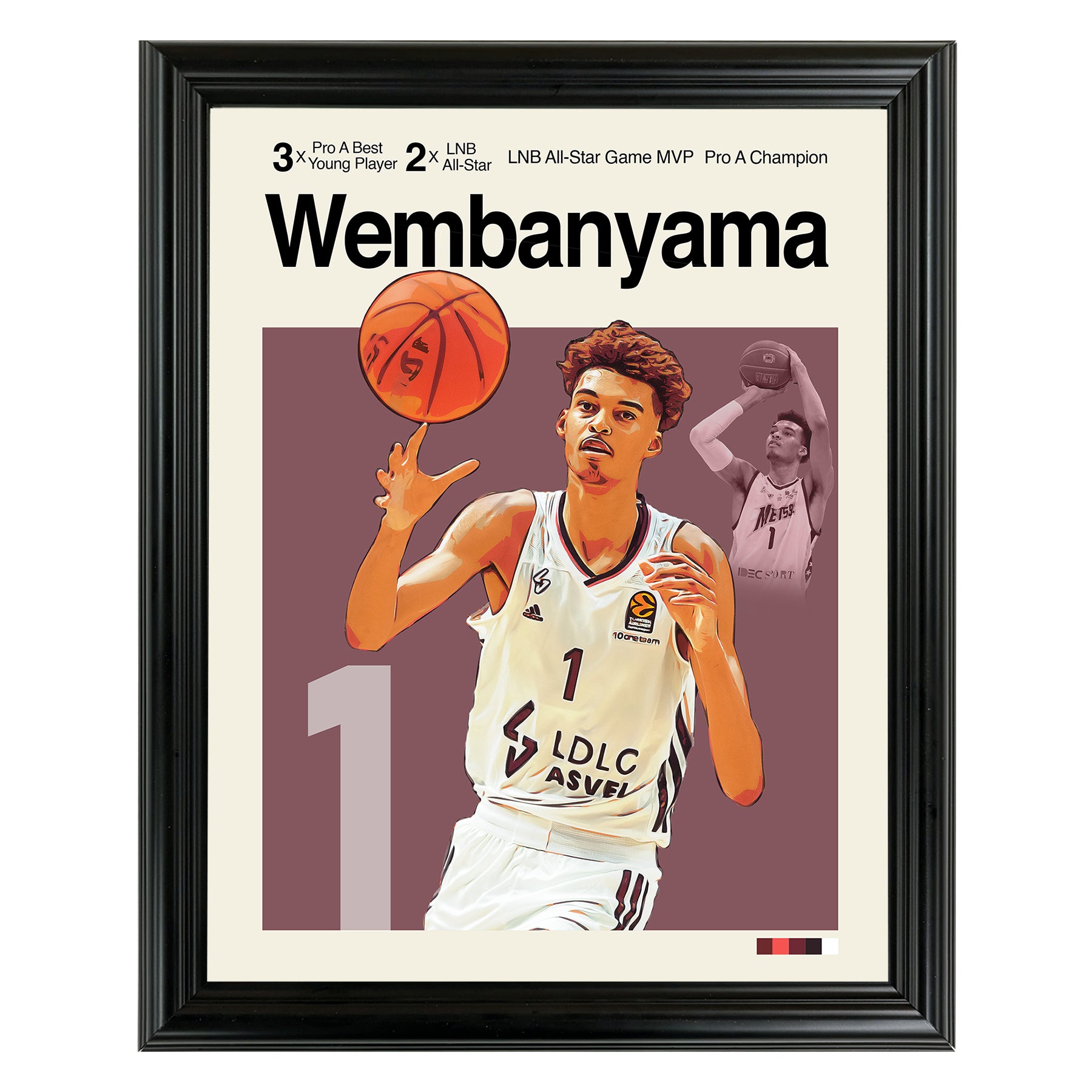 Victor Wembanyama Framed Sports Art Photo by Thomas Maxwell