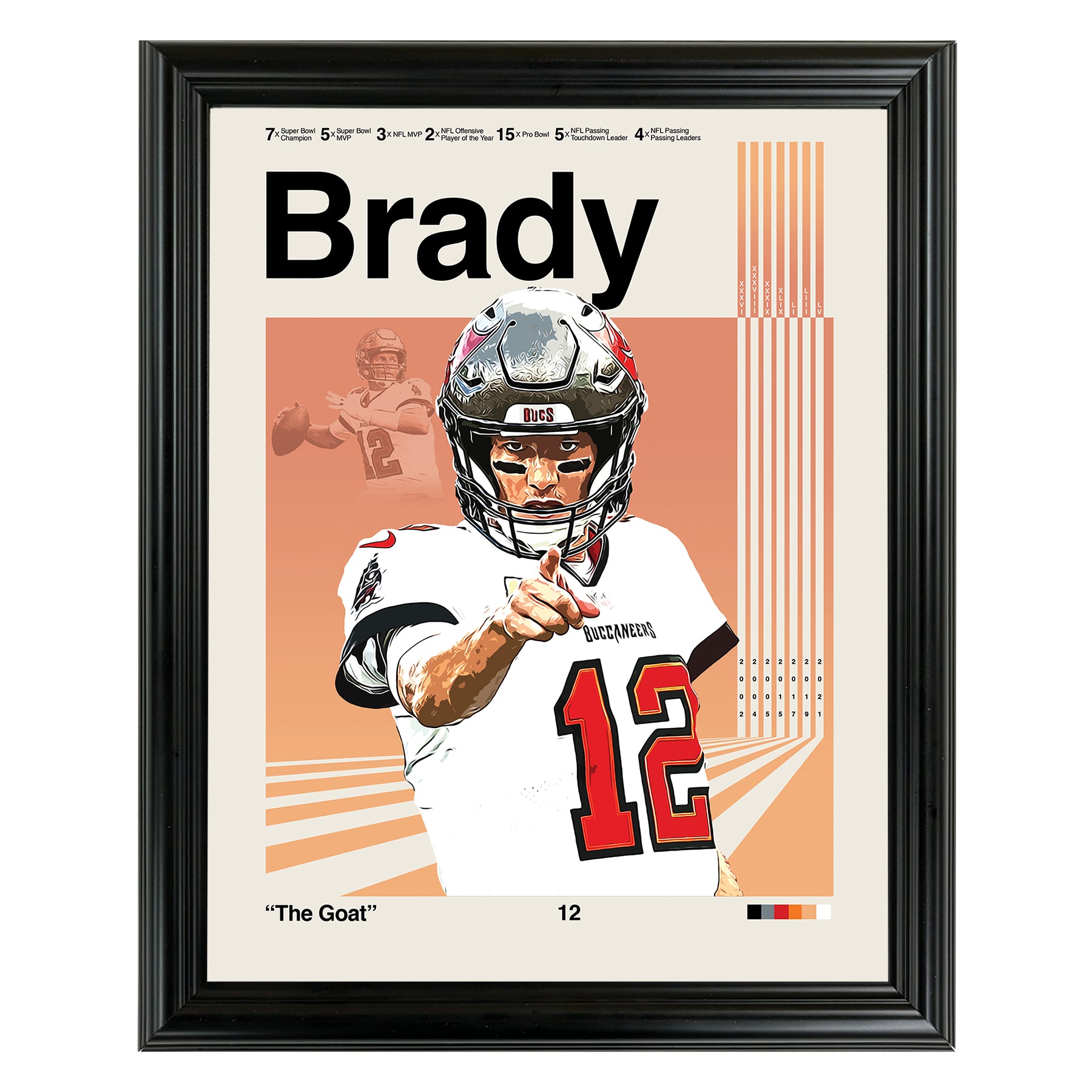 Tom Brady Framed Sports Art Photo by Thomas Maxwell