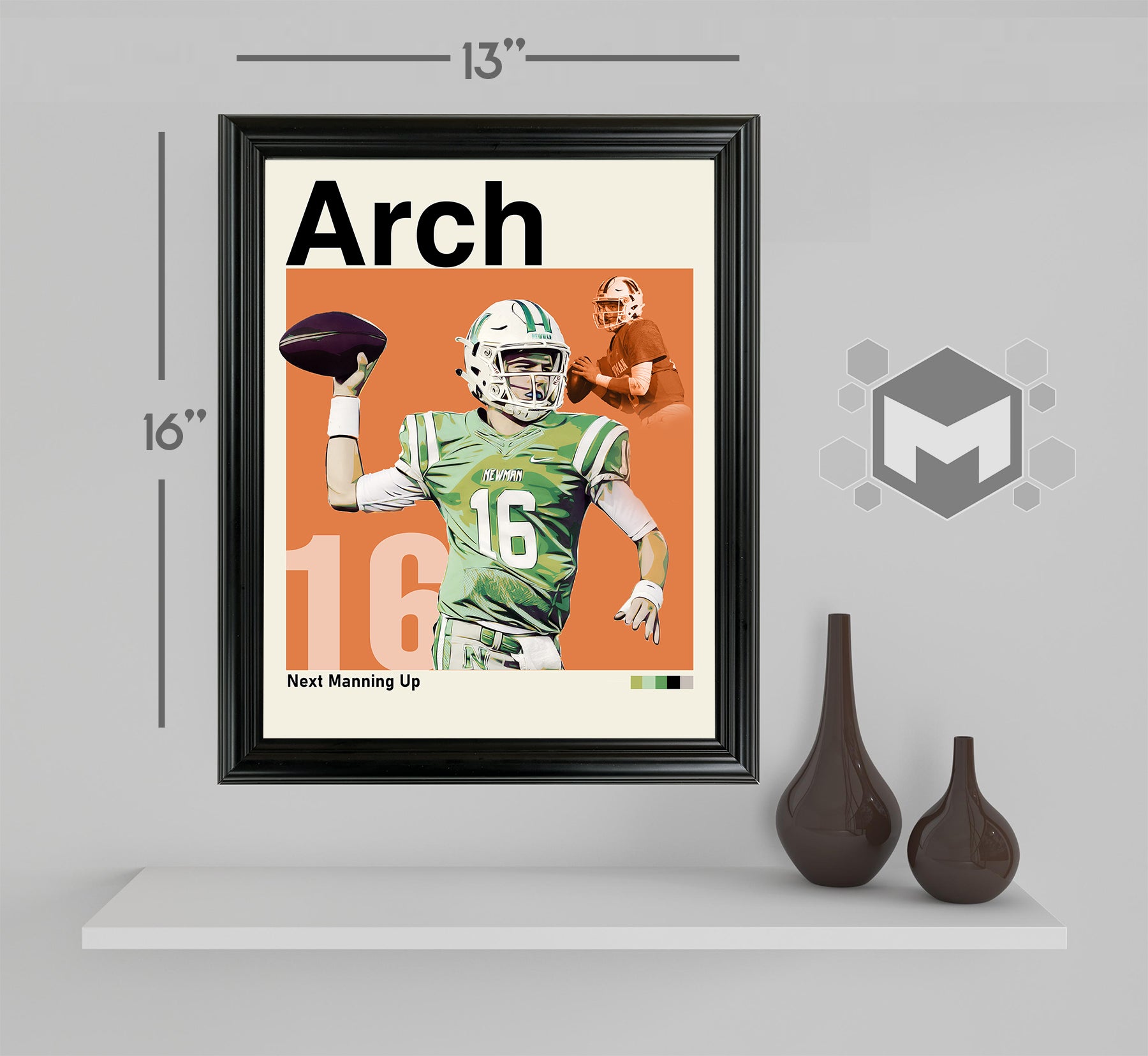 Arch Manning Framed Sports Art Photo by Thomas Maxwell