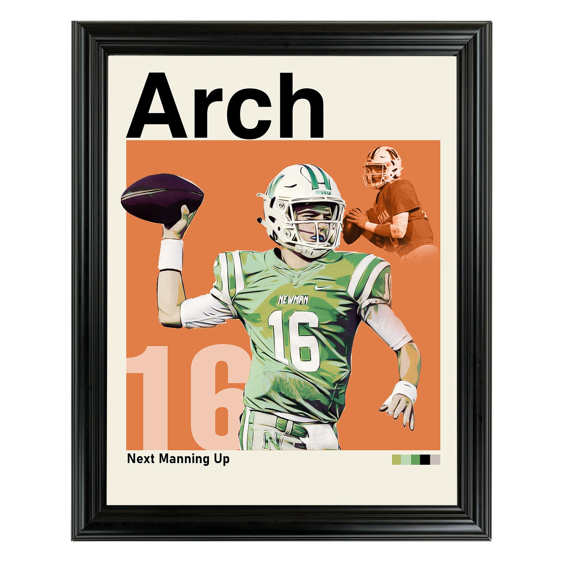 Arch Manning Framed Sports Art Photo by Thomas Maxwell