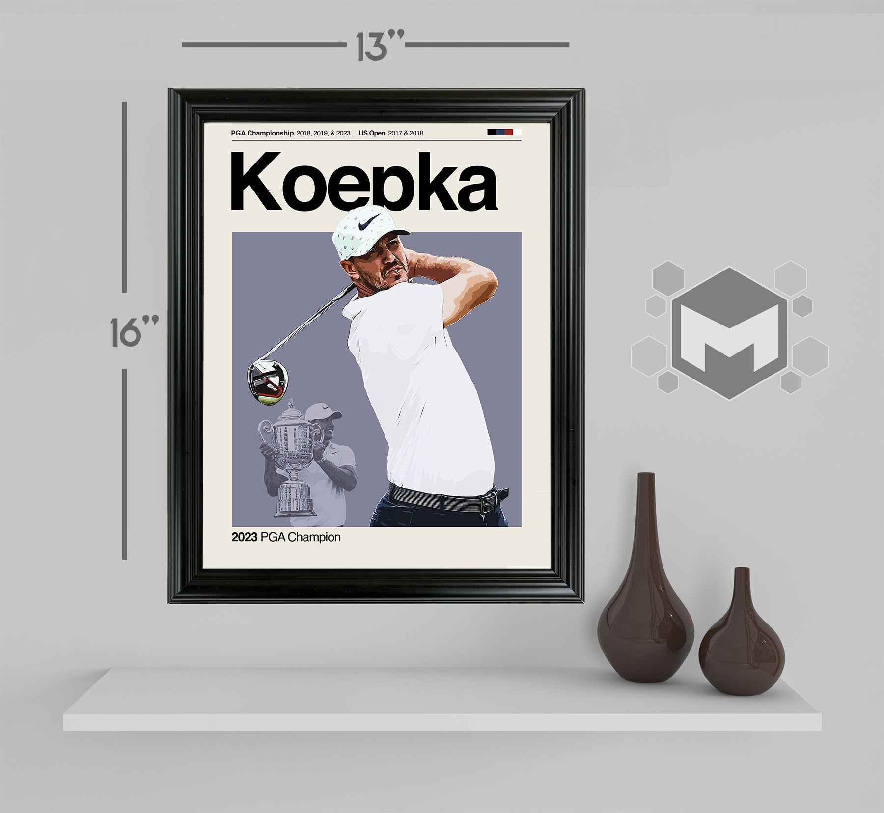 Brooks Keopka - PGA Champ Framed Sports Art Photo by Thomas Maxwell