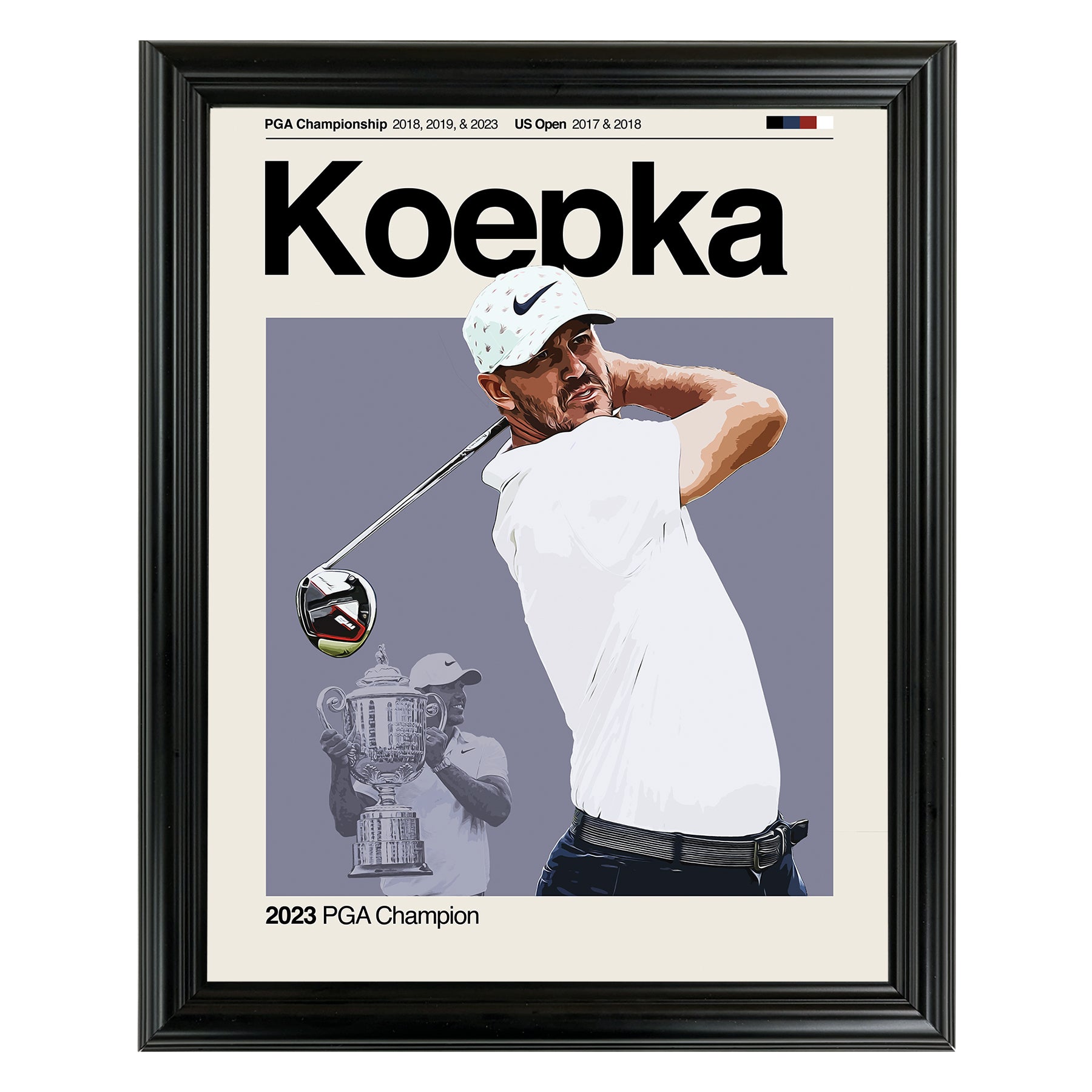 Brooks Keopka - PGA Champ Framed Sports Art Photo by Thomas Maxwell