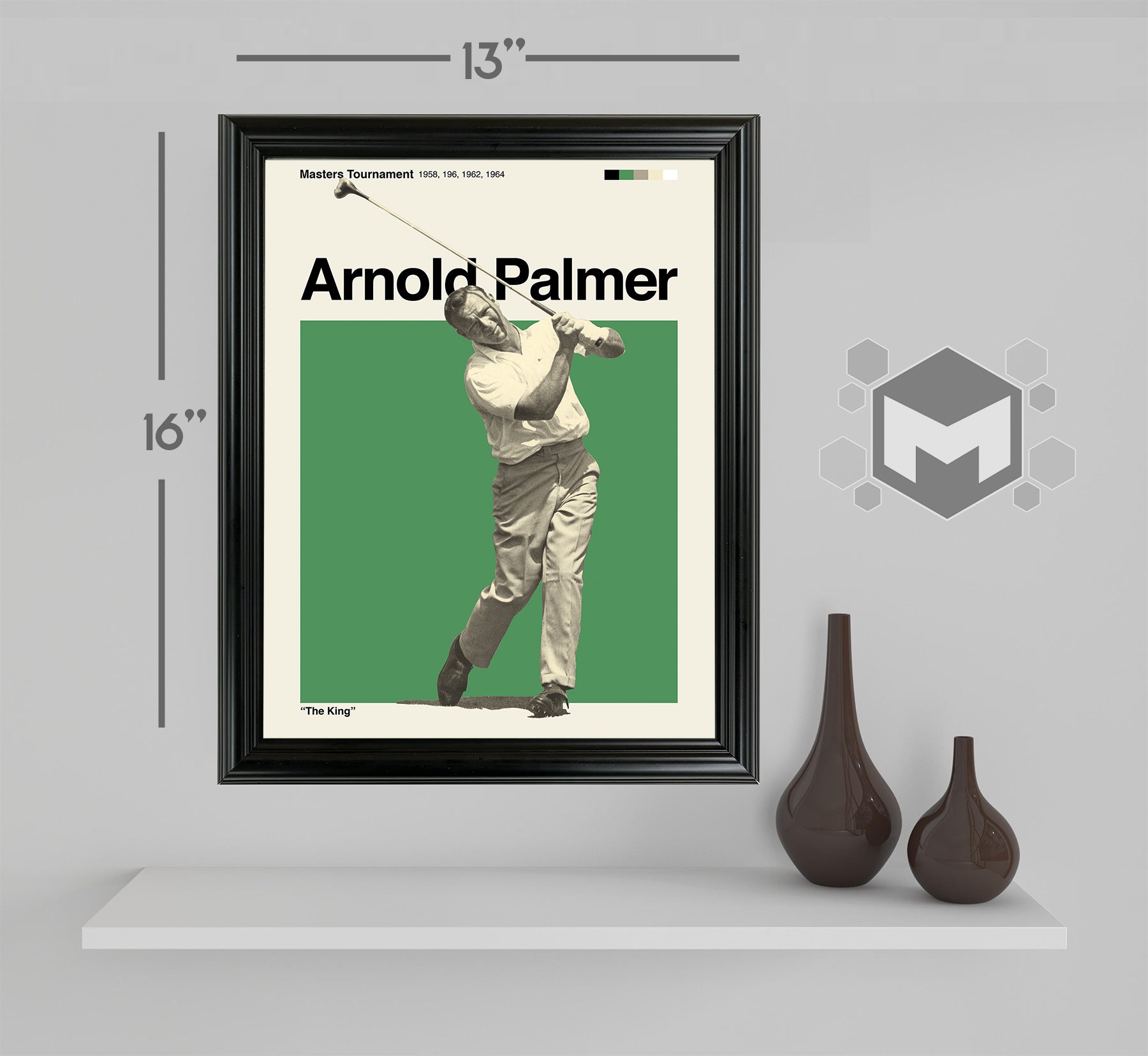 Arnold Palmer Framed Sports Art Photo by Thomas Maxwell