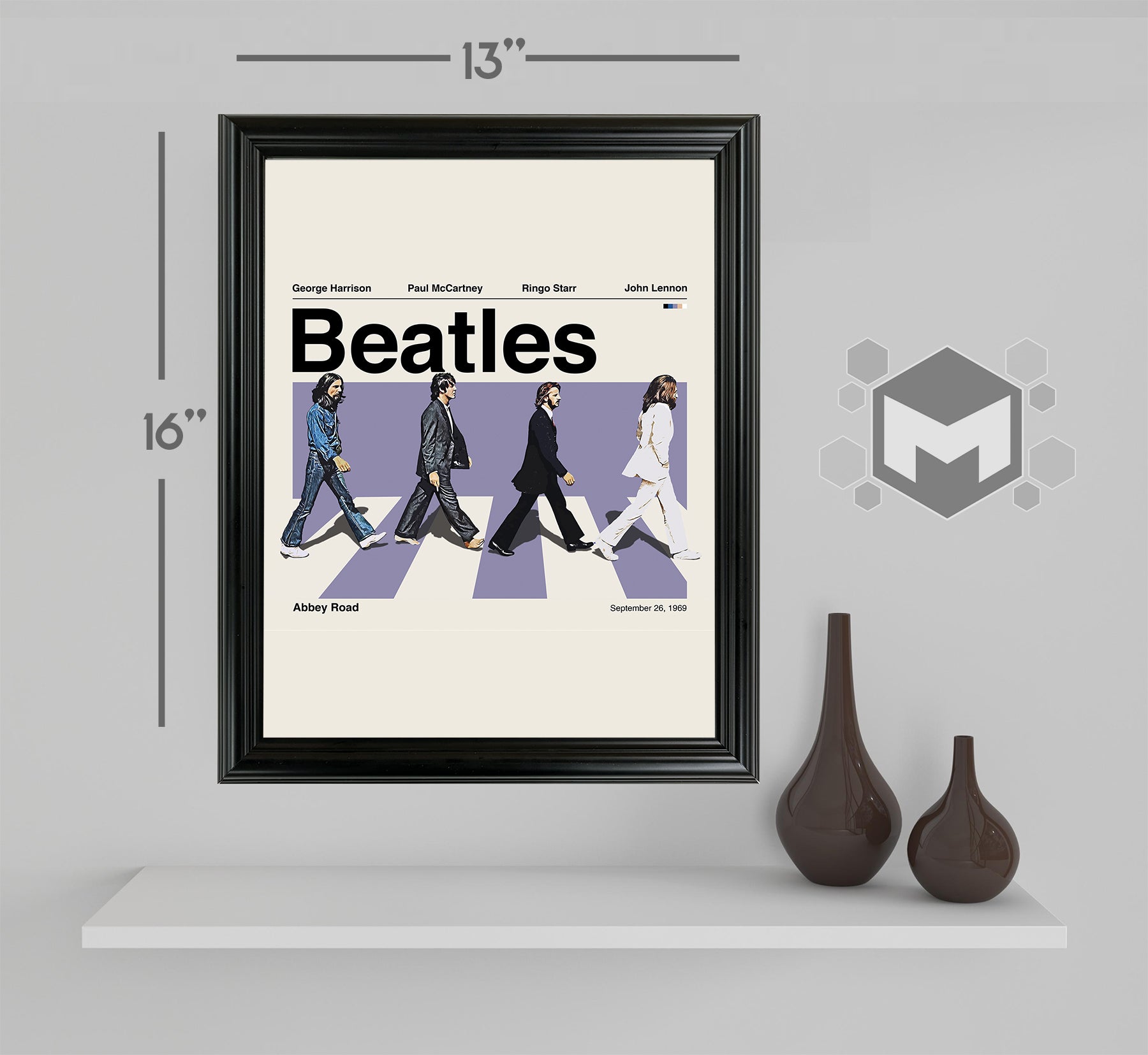 The Beatles - Abbey Road Framed Sports Art Photo by Thomas Maxwell