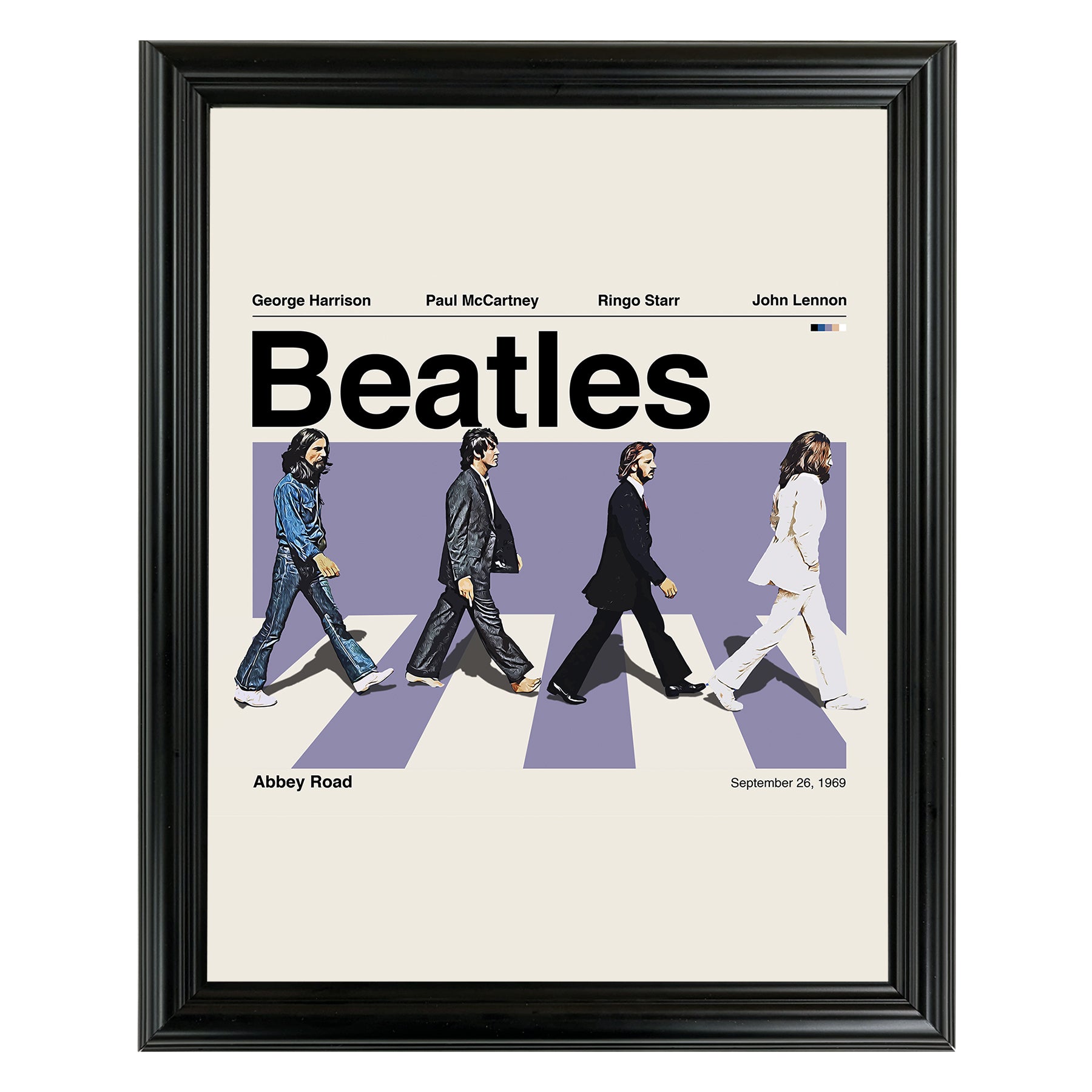 The Beatles - Abbey Road Framed Sports Art Photo by Thomas Maxwell