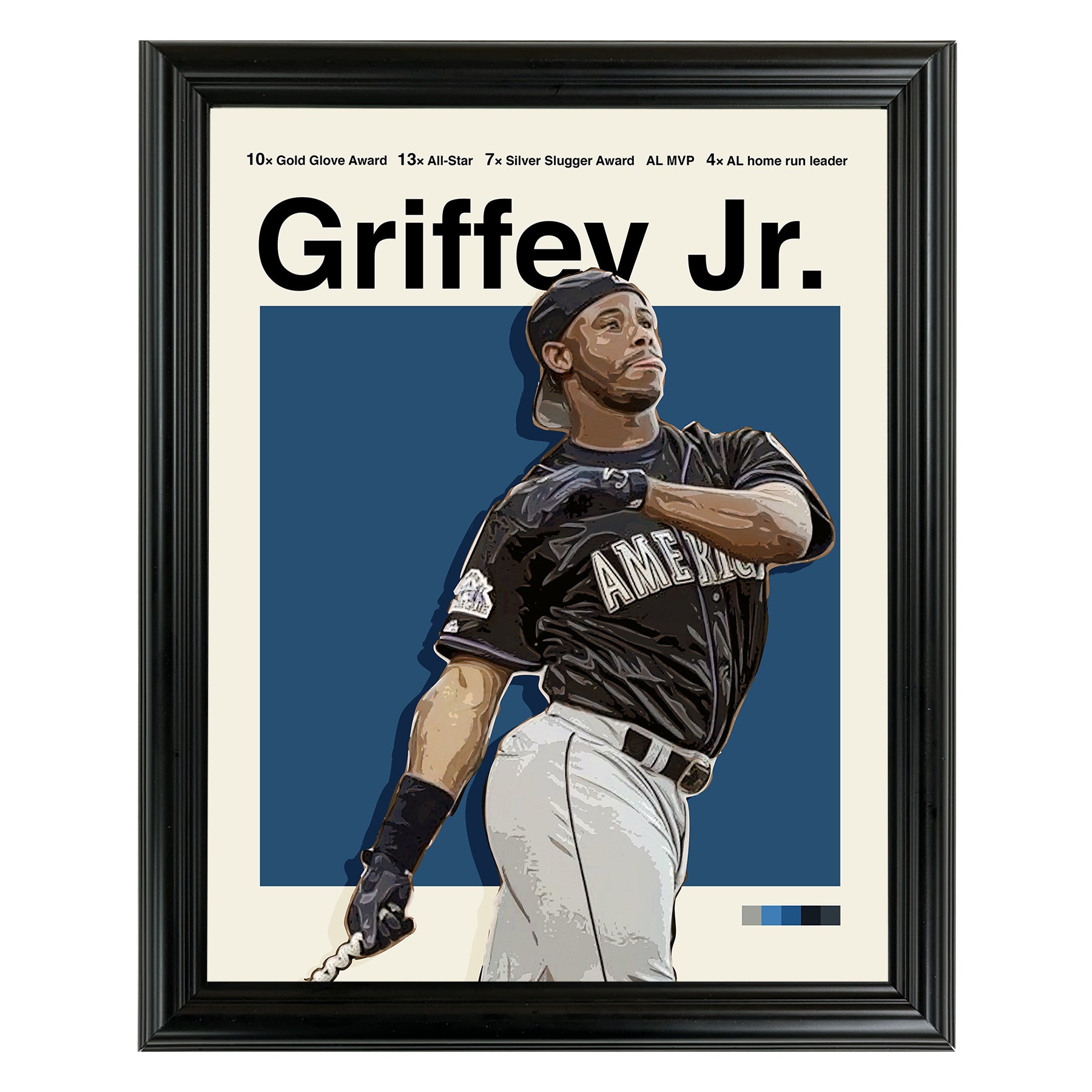 Ken Griffey Jr. Framed Sports Art Photo by Thomas Maxwell