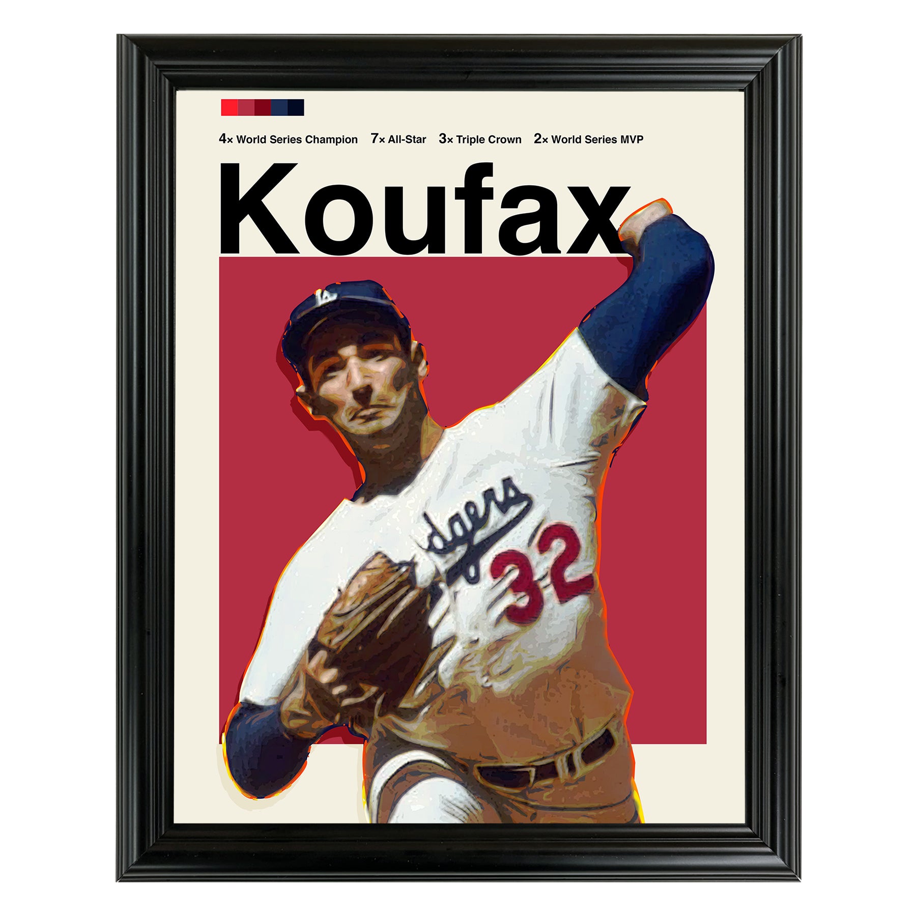 Sandy Koufax Sports Art Framed Photo by Thomas Maxwell