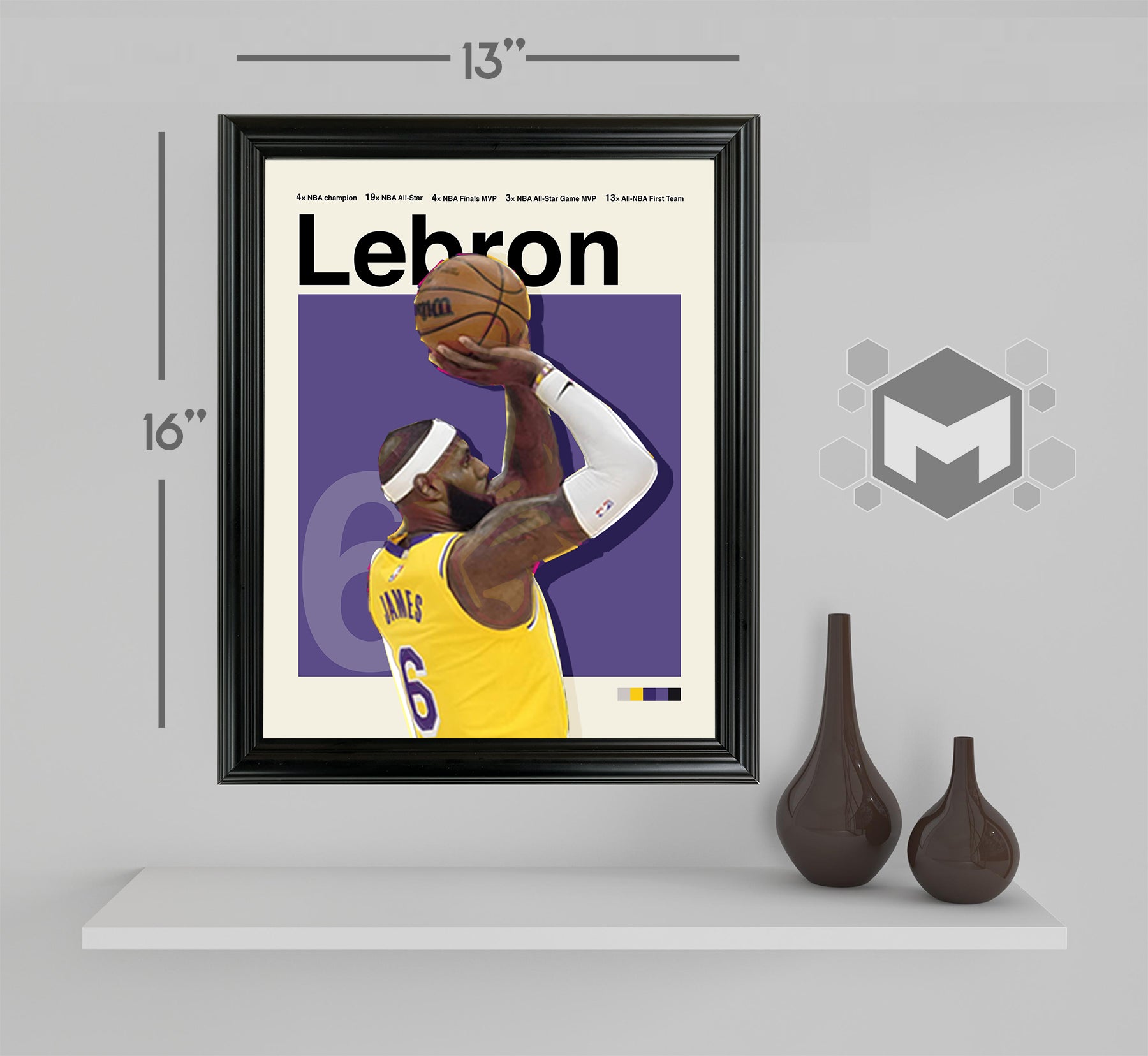 Lebron James Framed Sports Art Photo by Thomas Maxwell