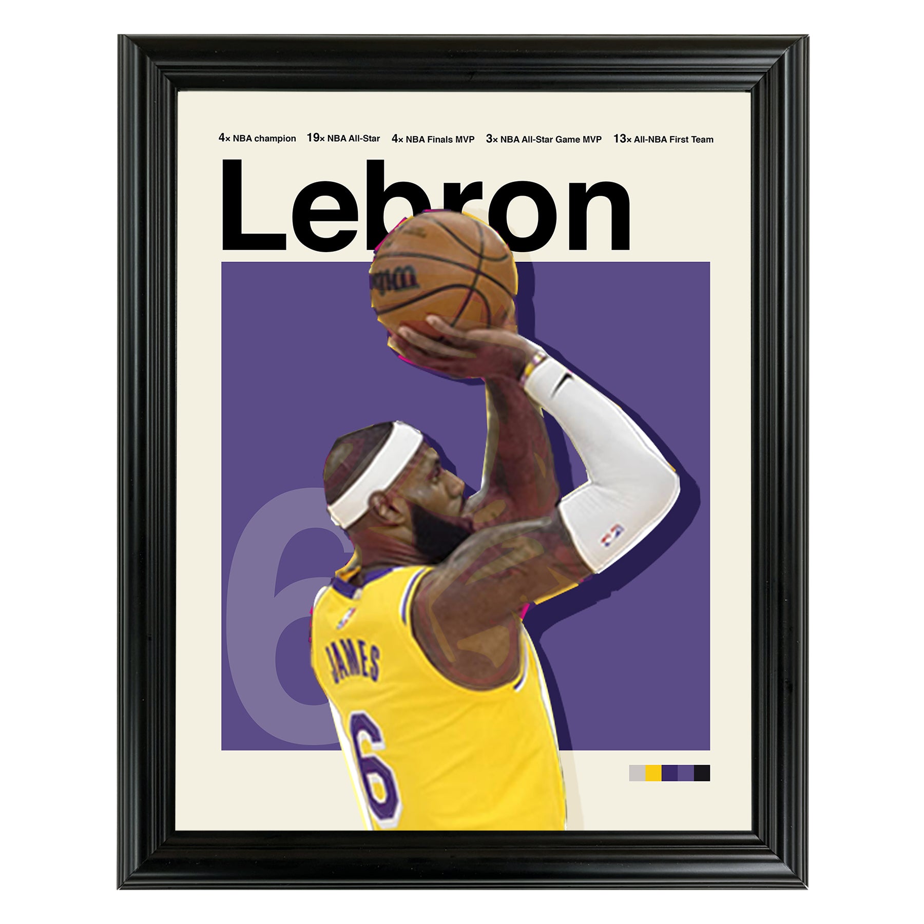 Lebron James Framed Sports Art Photo by Thomas Maxwell