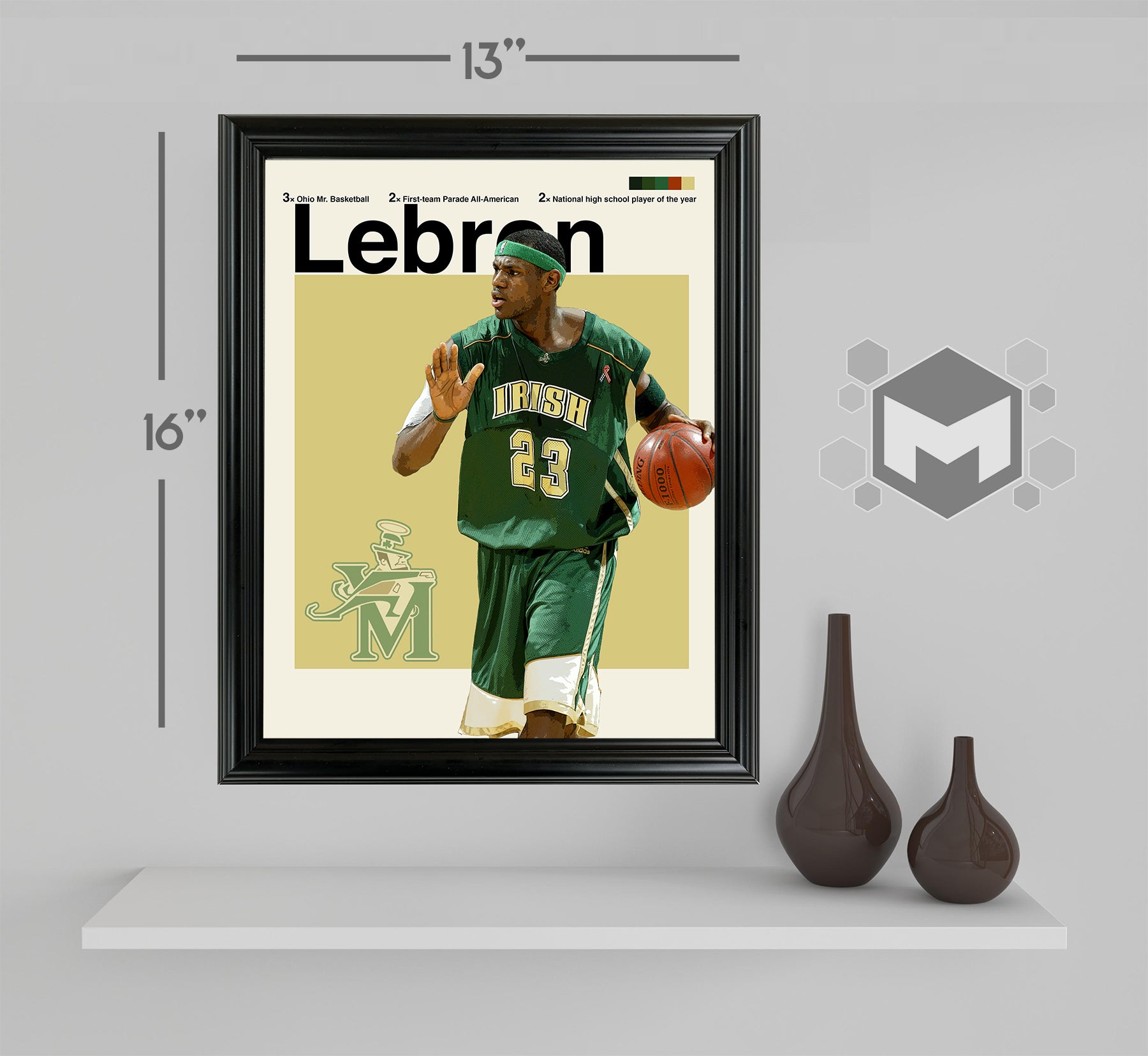 Lebron James Framed Sports Art Photo by Thomas Maxwell