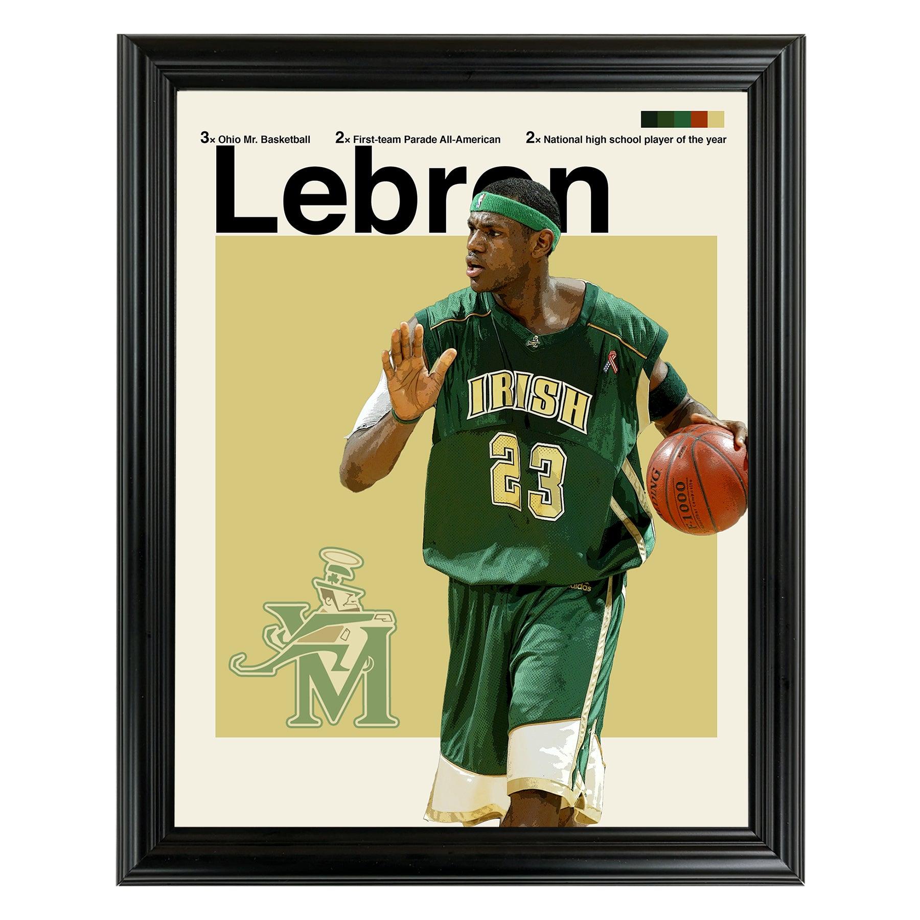 Lebron James Framed Sports Art Photo by Thomas Maxwell