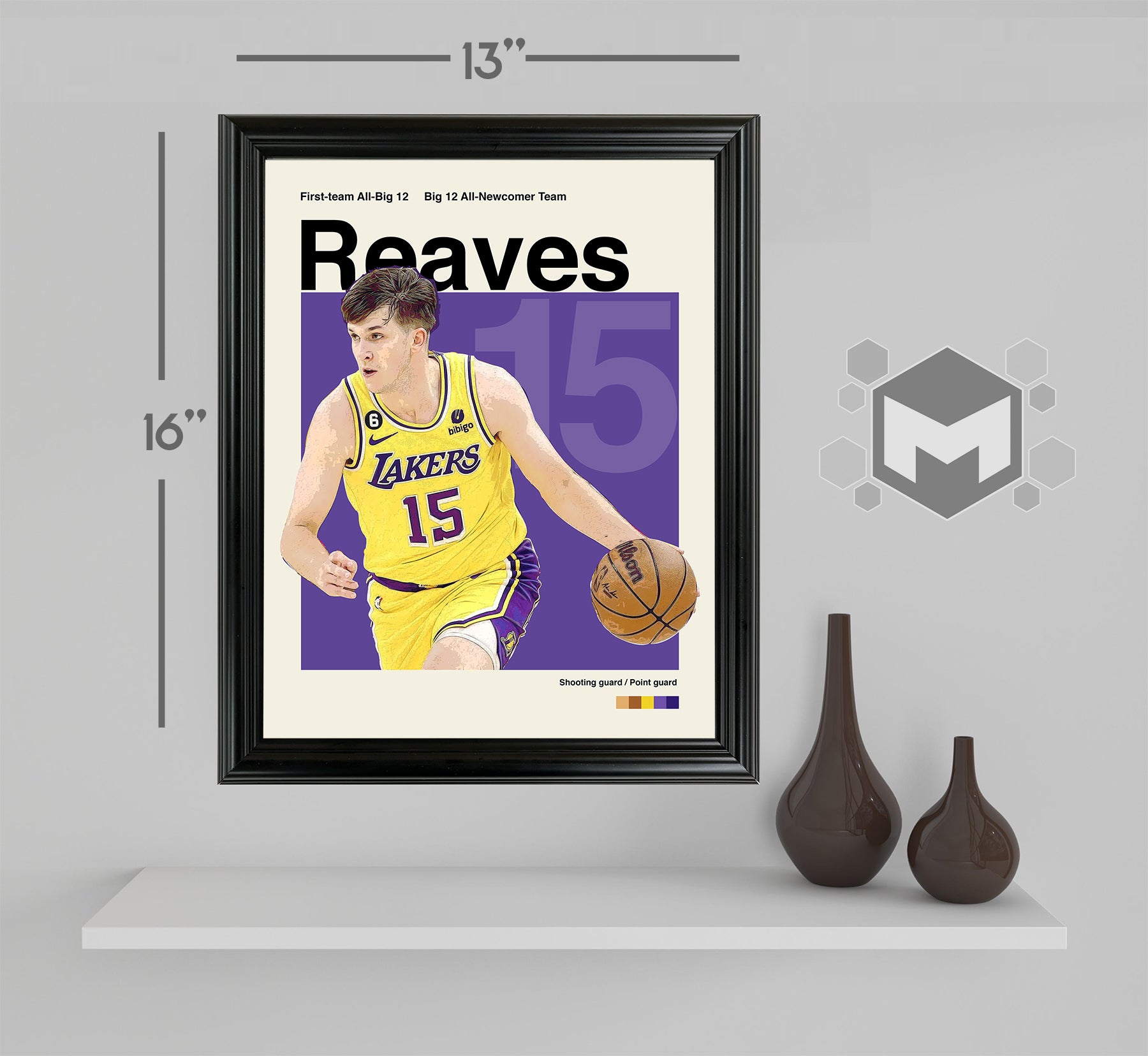 Austin Reaves Framed Sports Art Photo by Thomas Maxwell