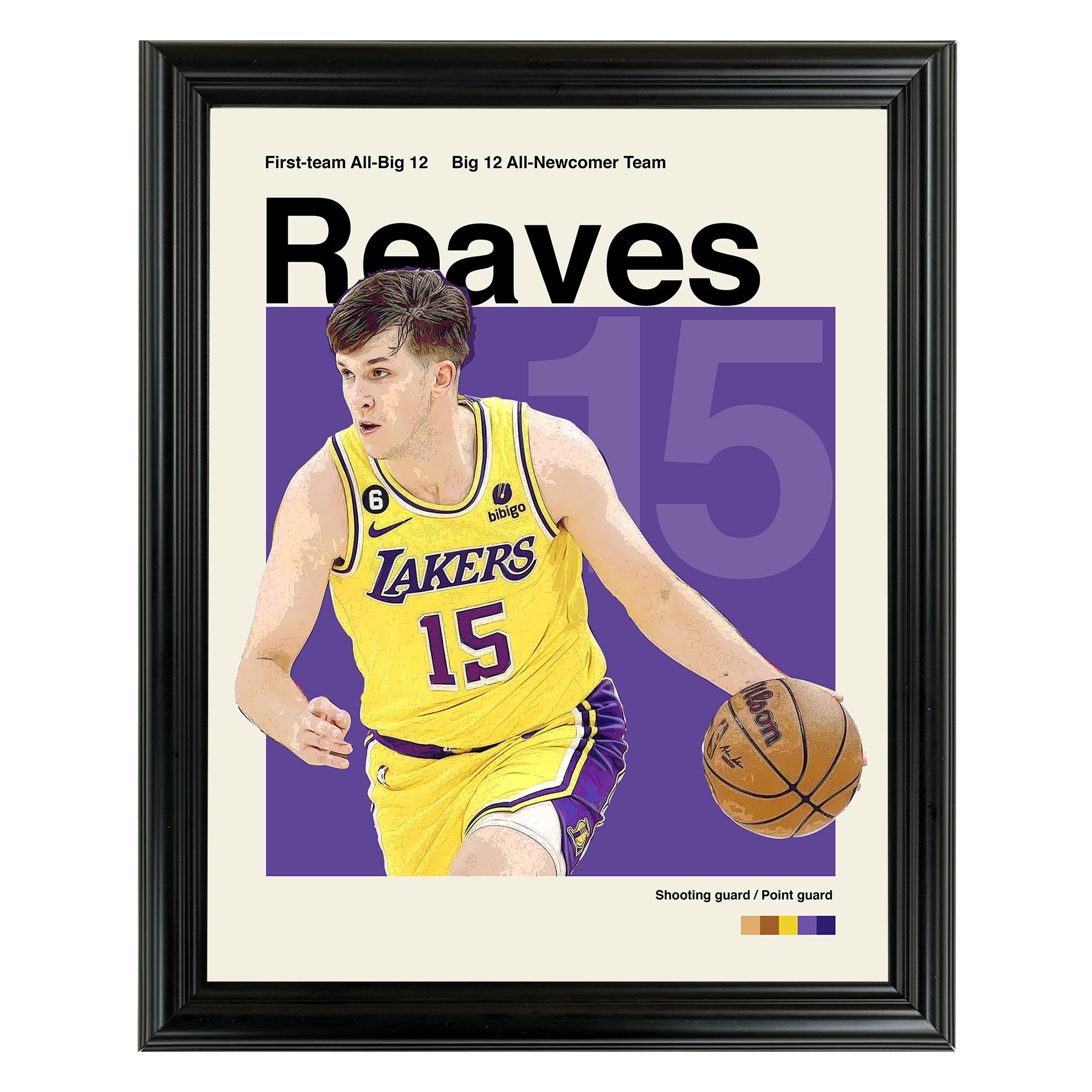 Austin Reaves Framed Sports Art Photo by Thomas Maxwell