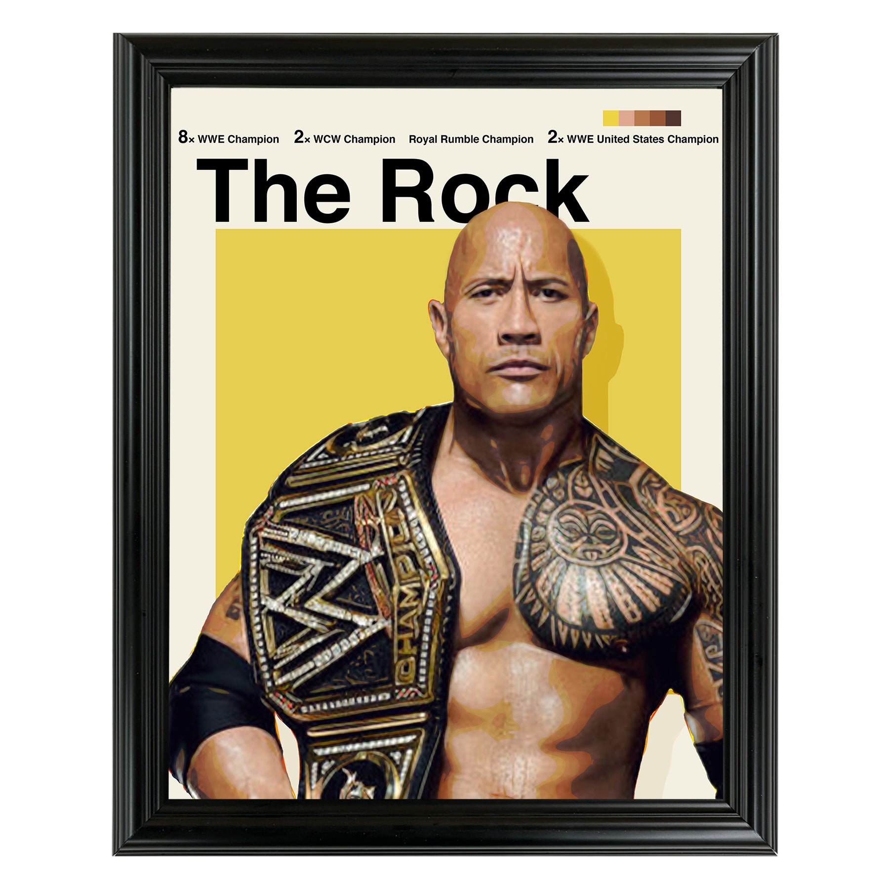 The Rock Framed Sports Art Photo by Thomas Maxwell