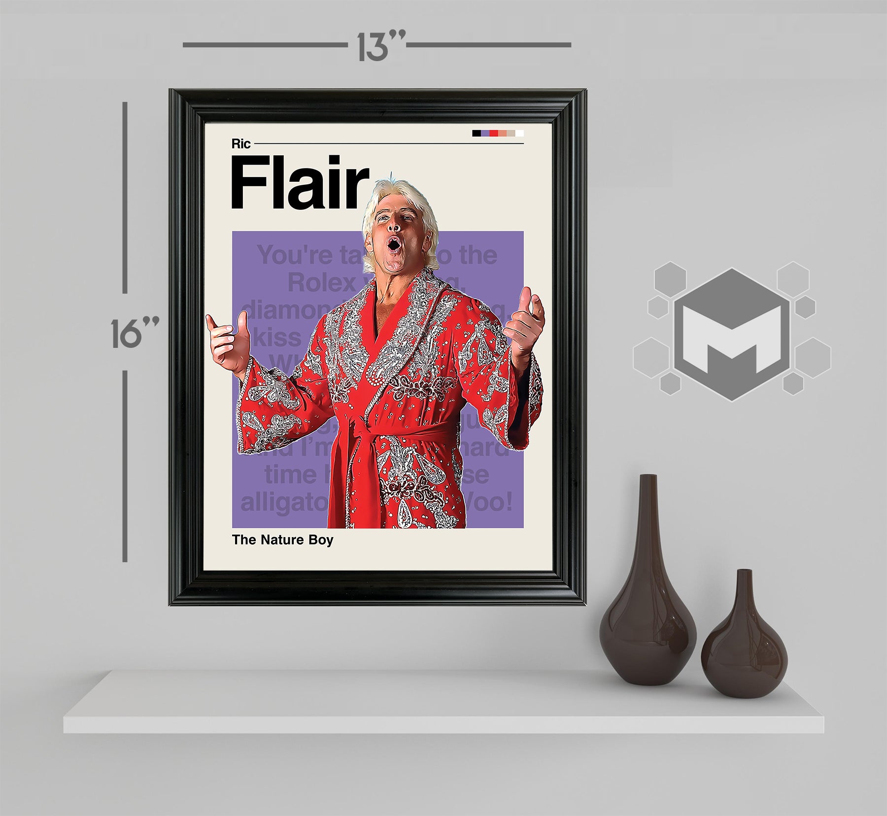 Ric Flair Framed Sports Art Photo by Thomas Maxwell