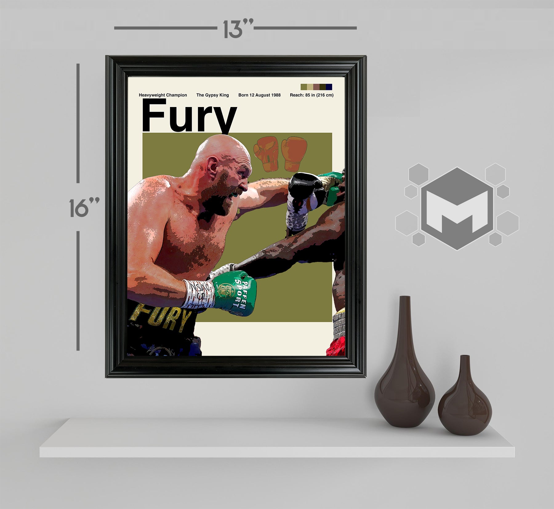 Tyson Fury Framed Sports Art Photo by Thomas Maxwell