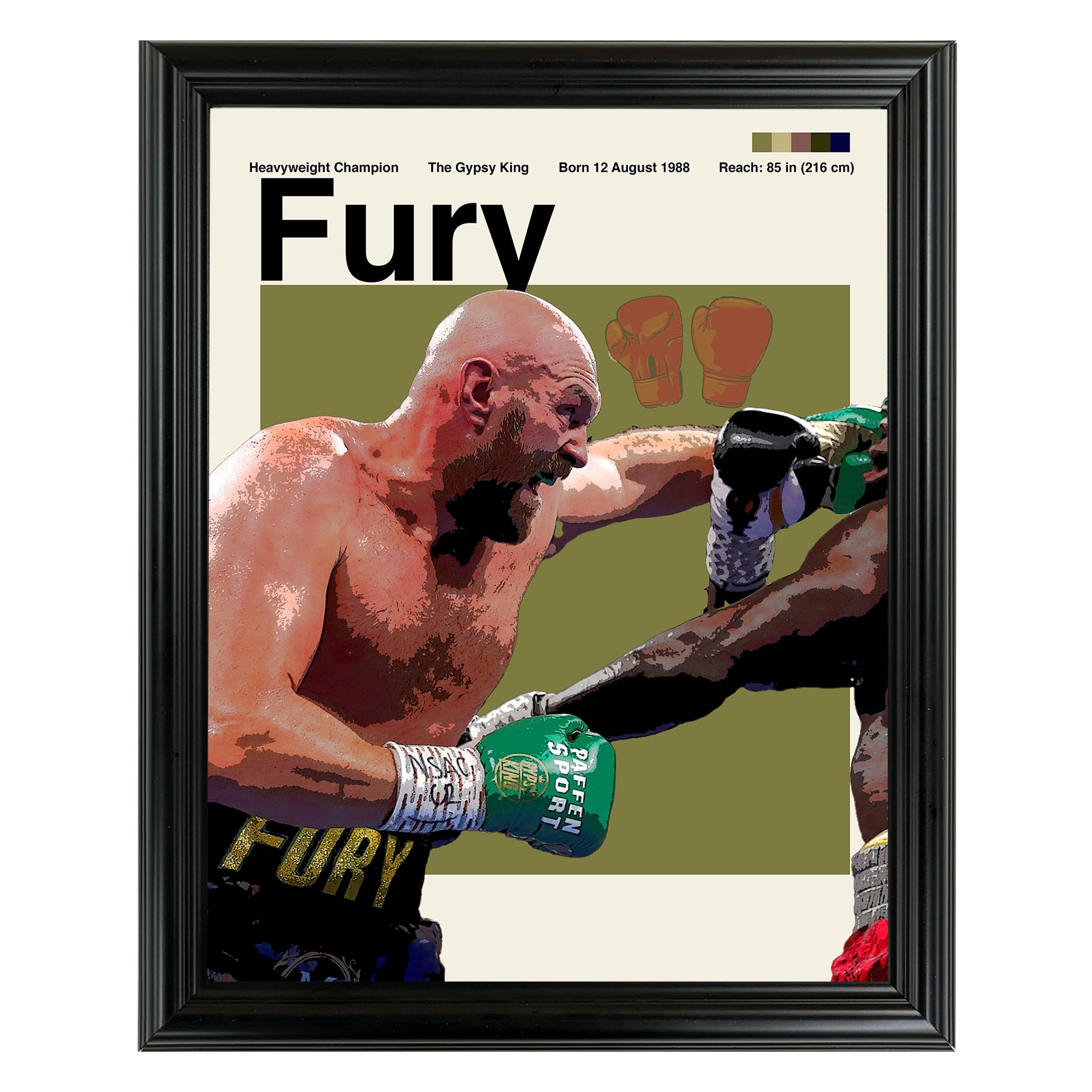 Tyson Fury Framed Sports Art Photo by Thomas Maxwell