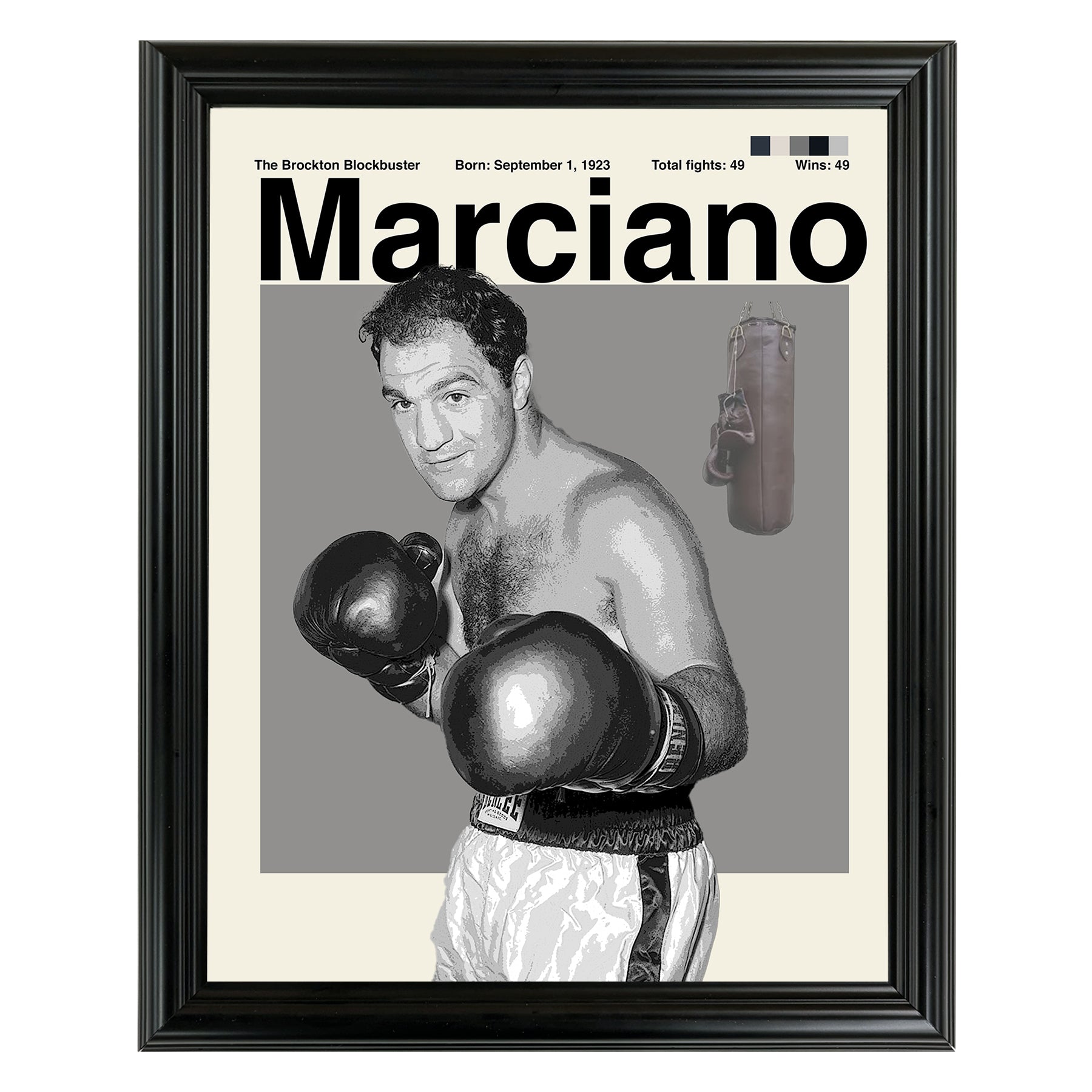 Rocky Marciano Framed Sports Art Photo by Thomas Maxwell