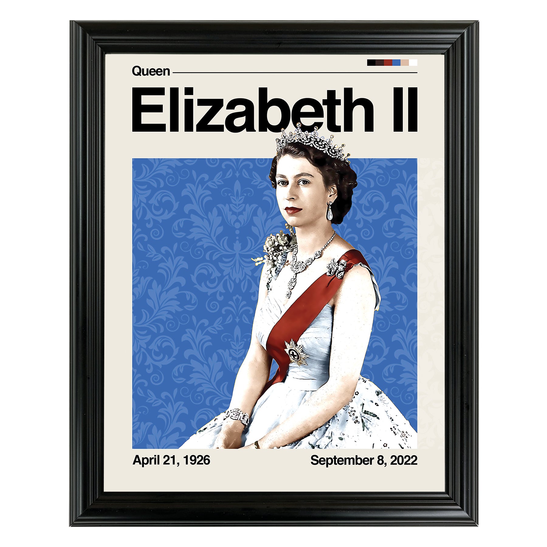 Queen Elizabeth Framed Sports Art Photo by Thomas Maxwell