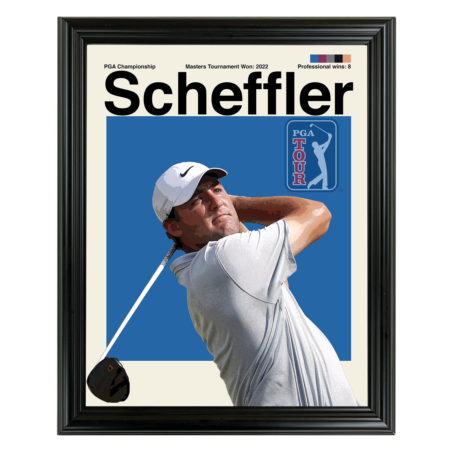 Scottie Scheffler Framed Sports Art Photo by Thomas Maxwell