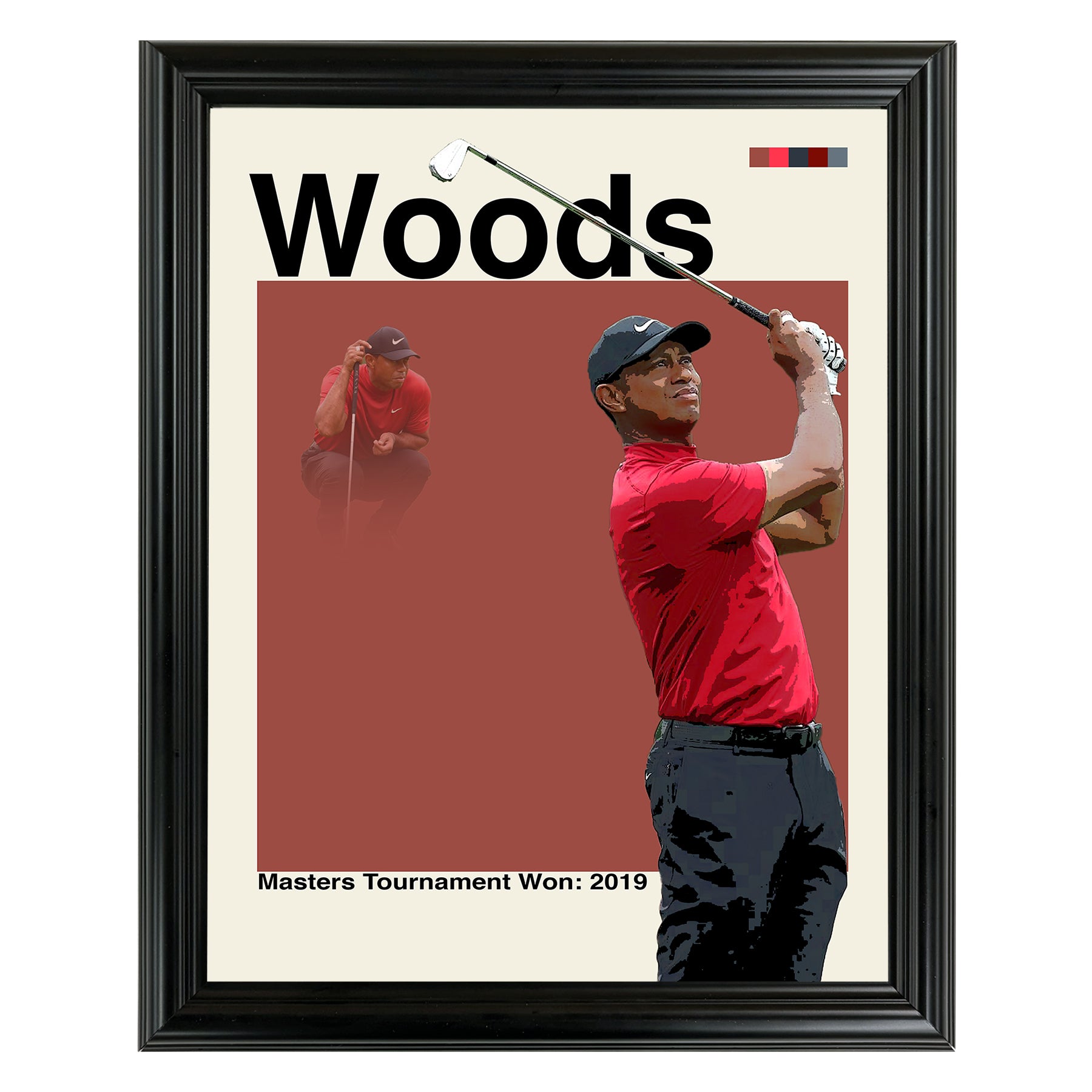 Tiger Woods Framed Sports Art Photo by Thomas Maxwell