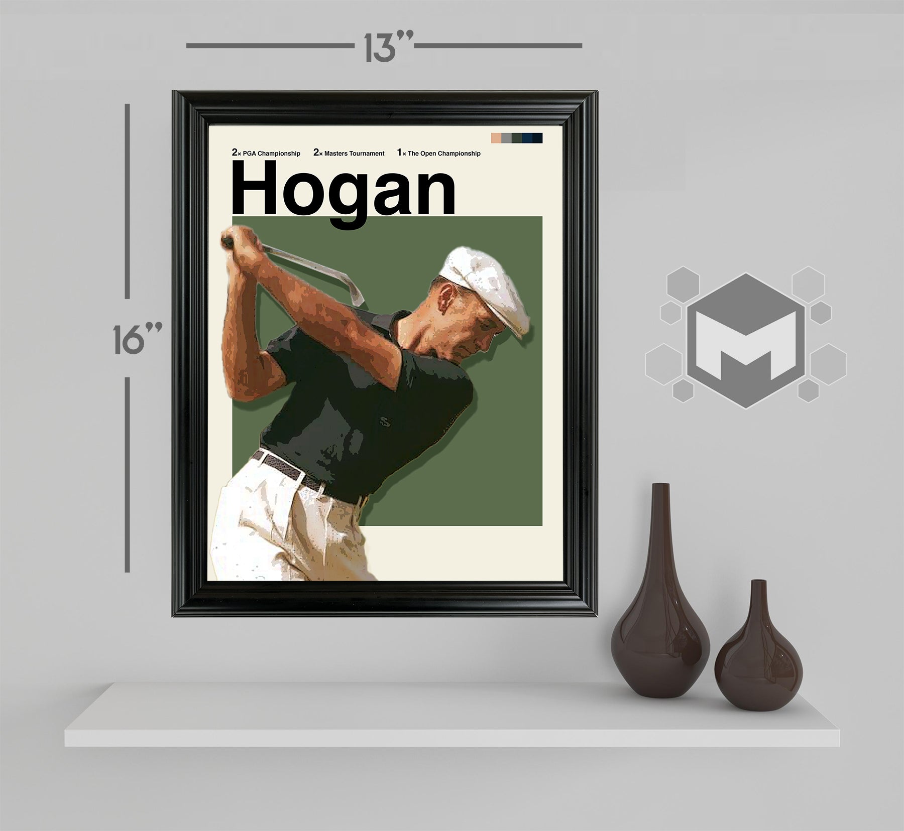 Ben Hogan Framed Sports Art Photo by Thomas Maxwell