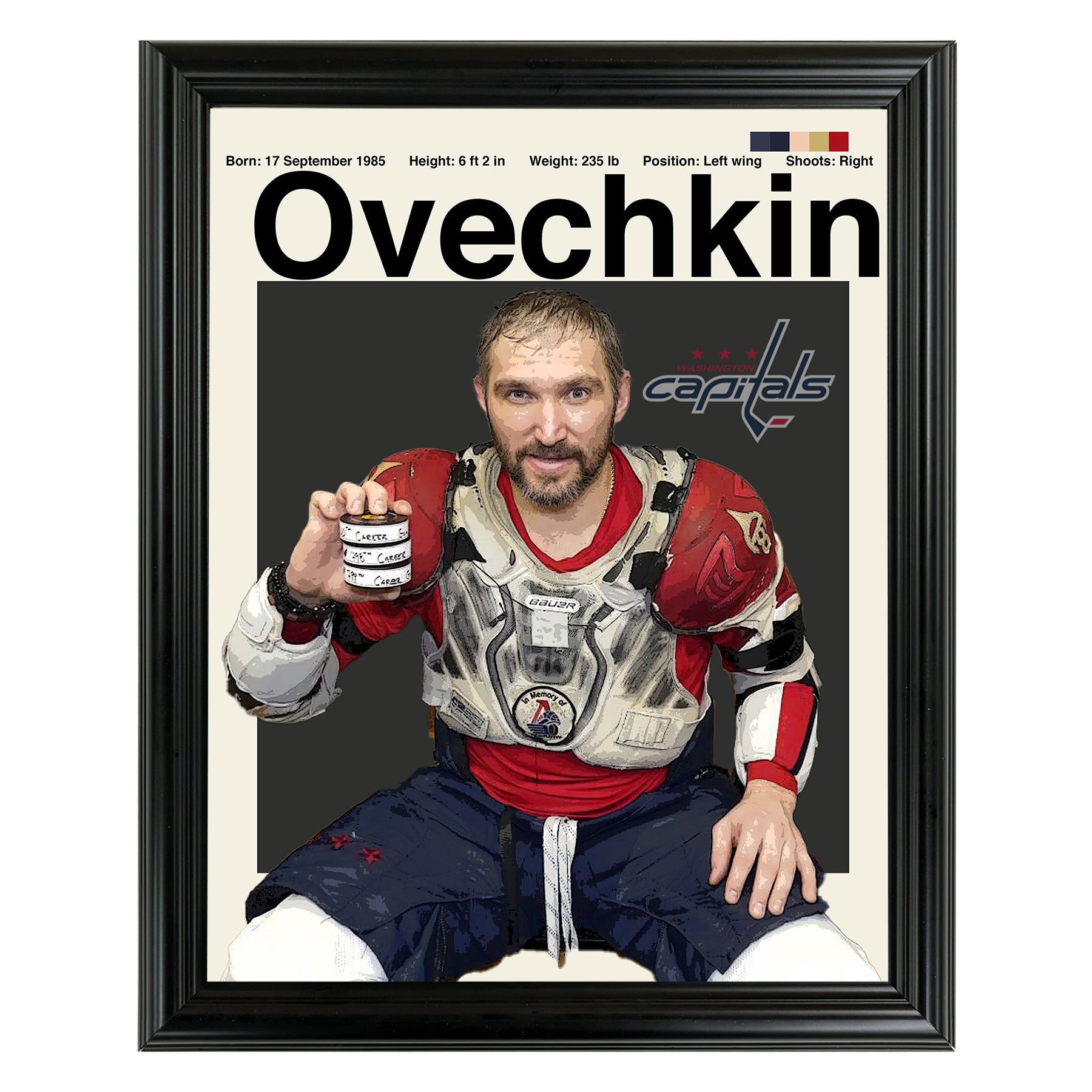 Alexander Ovechkin Framed Sports Art Photo by Thomas Maxwell