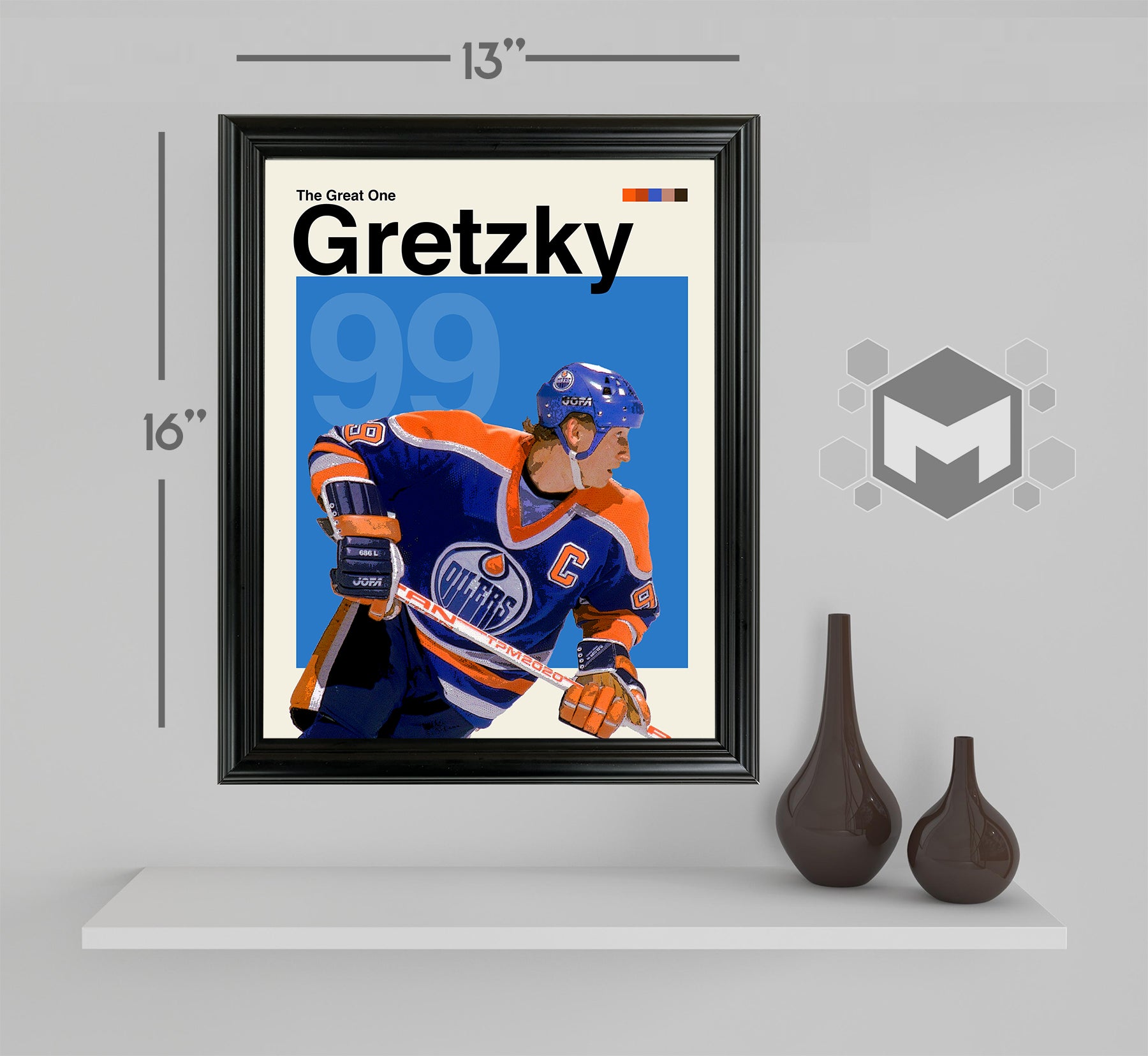 Wayne Gretzky Framed Sports Art Photo by Thomas Maxwell