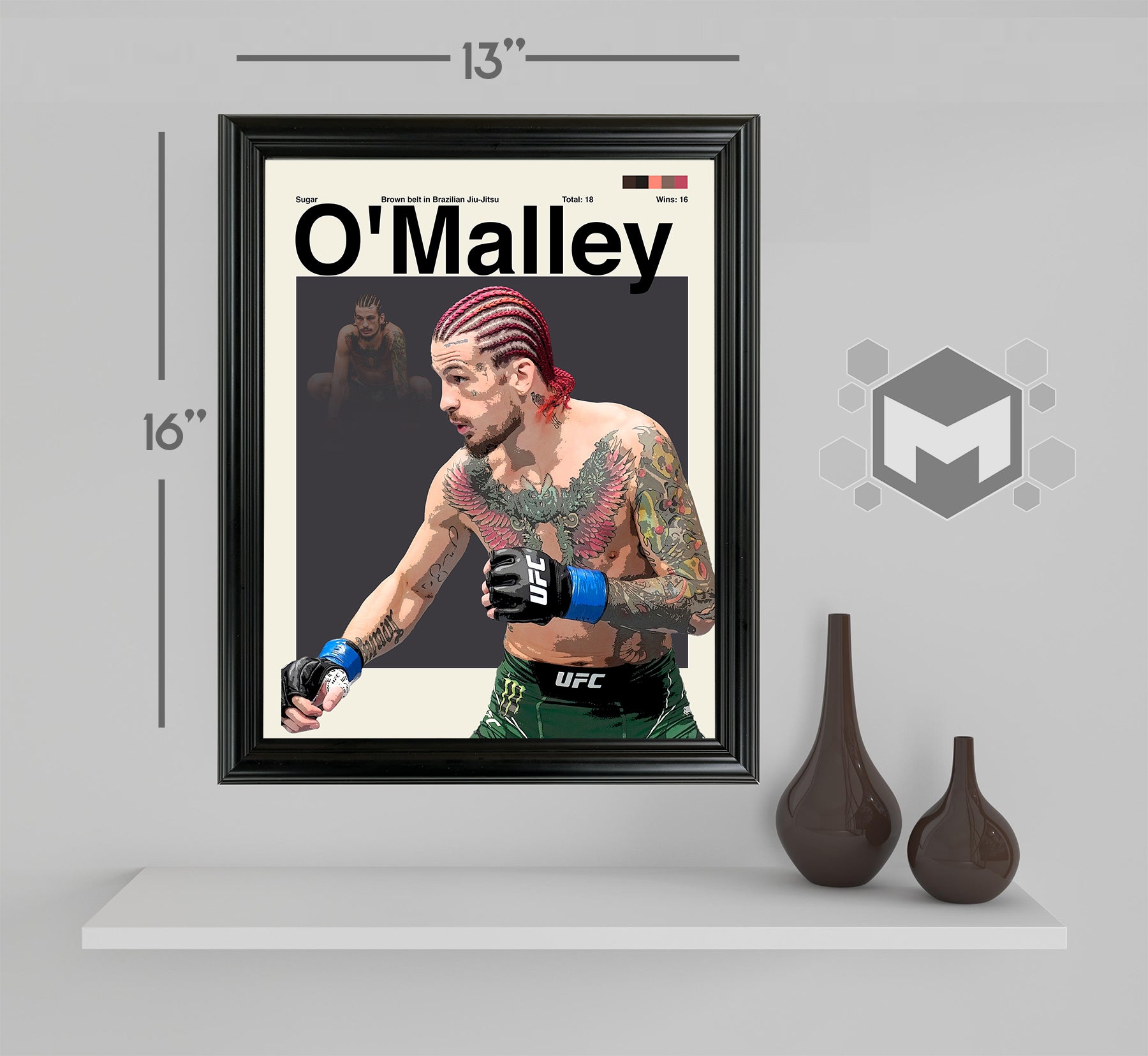 Sean O'Malley Framed Sports Art Photo by Thomas Maxwell