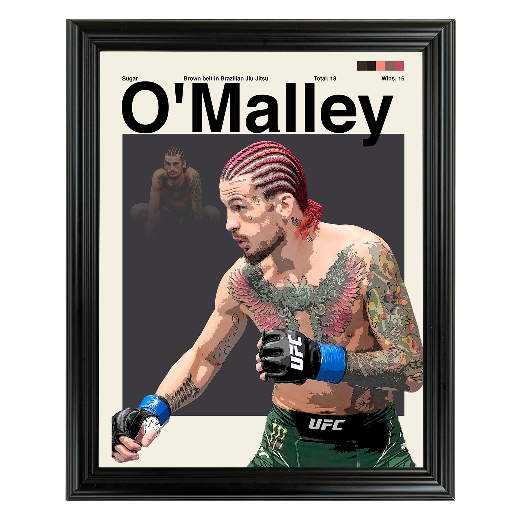 Sean O'Malley Framed Sports Art Photo by Thomas Maxwell