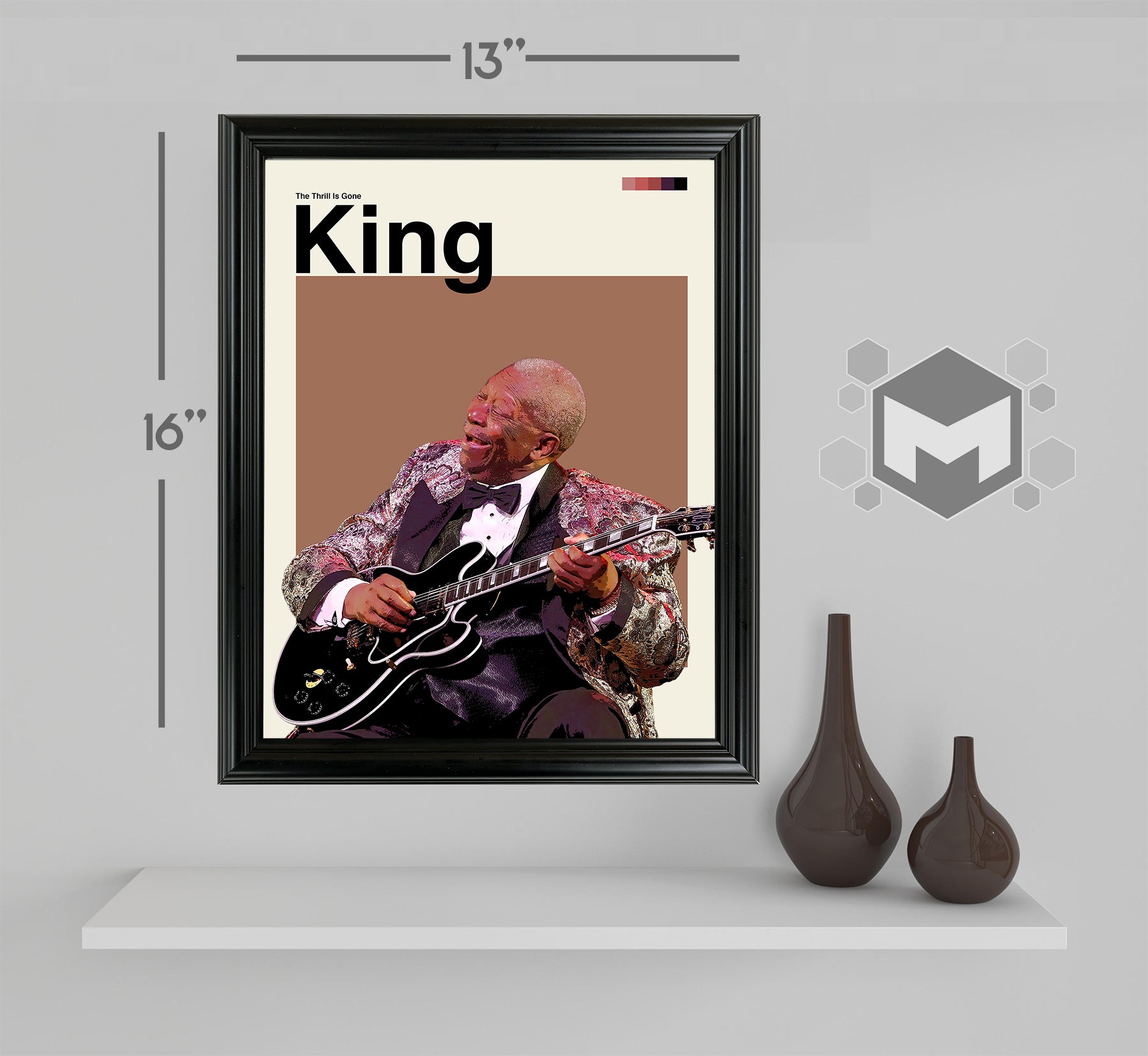 BB King Framed Sports Art Photo by Thomas Maxwell